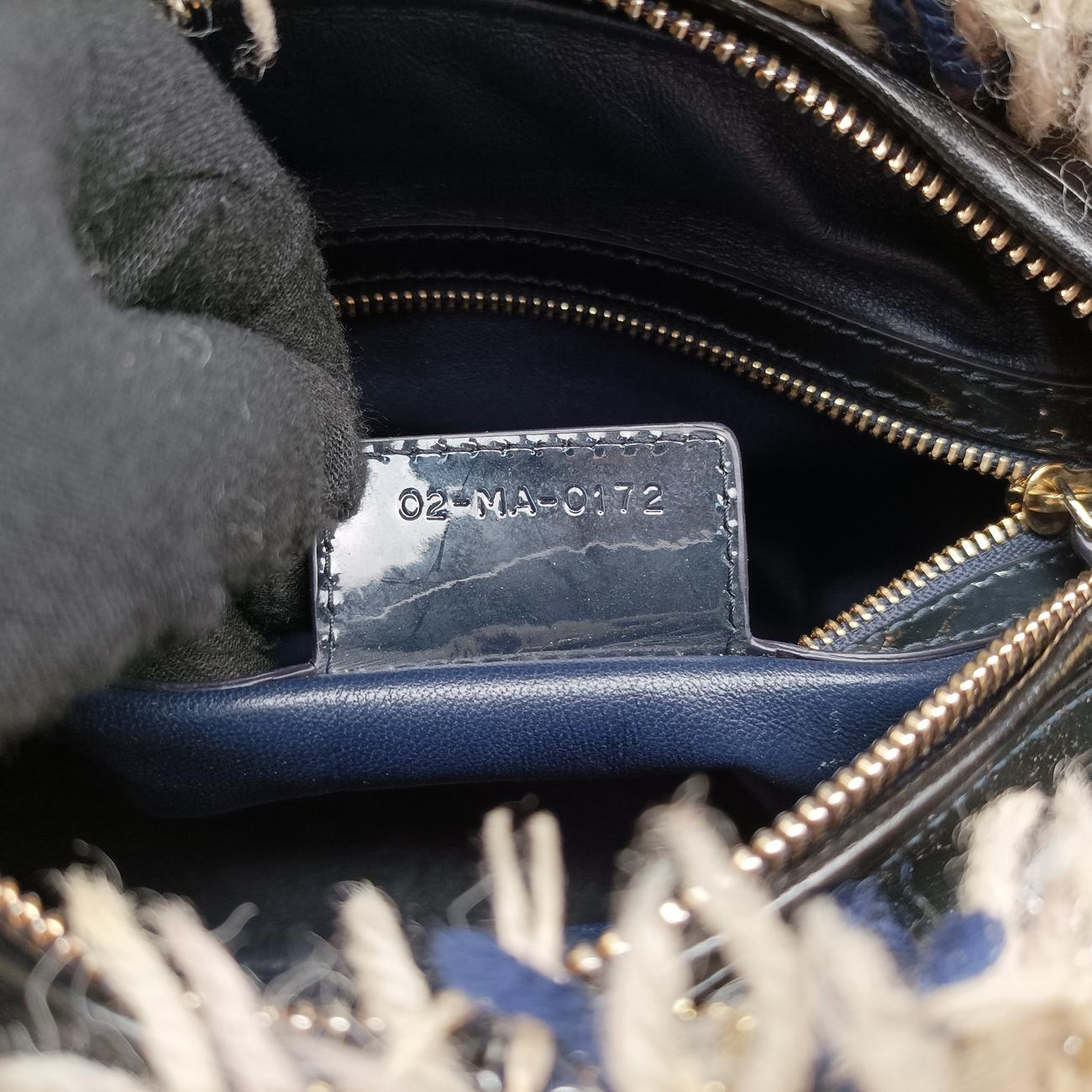 Lady Dior Beige×Multicolour Tweed 02-MA-0172レディディオール ベージュ×マルチカラー ツイード 02-MA-0172