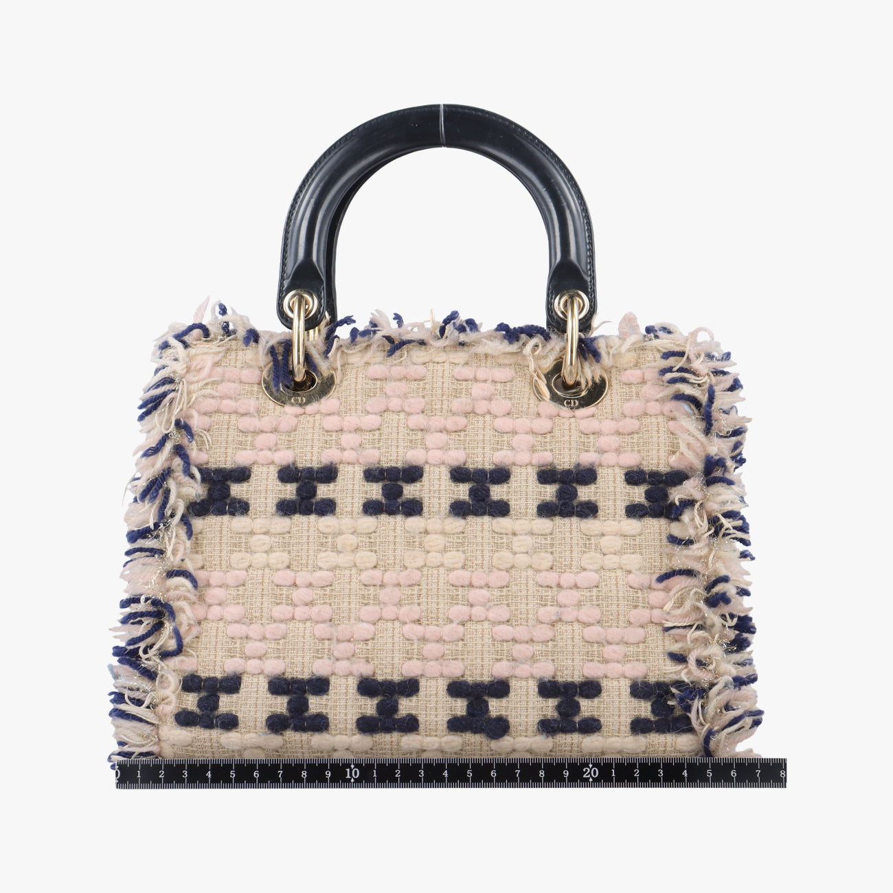 Lady Dior Beige×Multicolour Tweed 02-MA-0172レディディオール ベージュ×マルチカラー ツイード 02-MA-0172