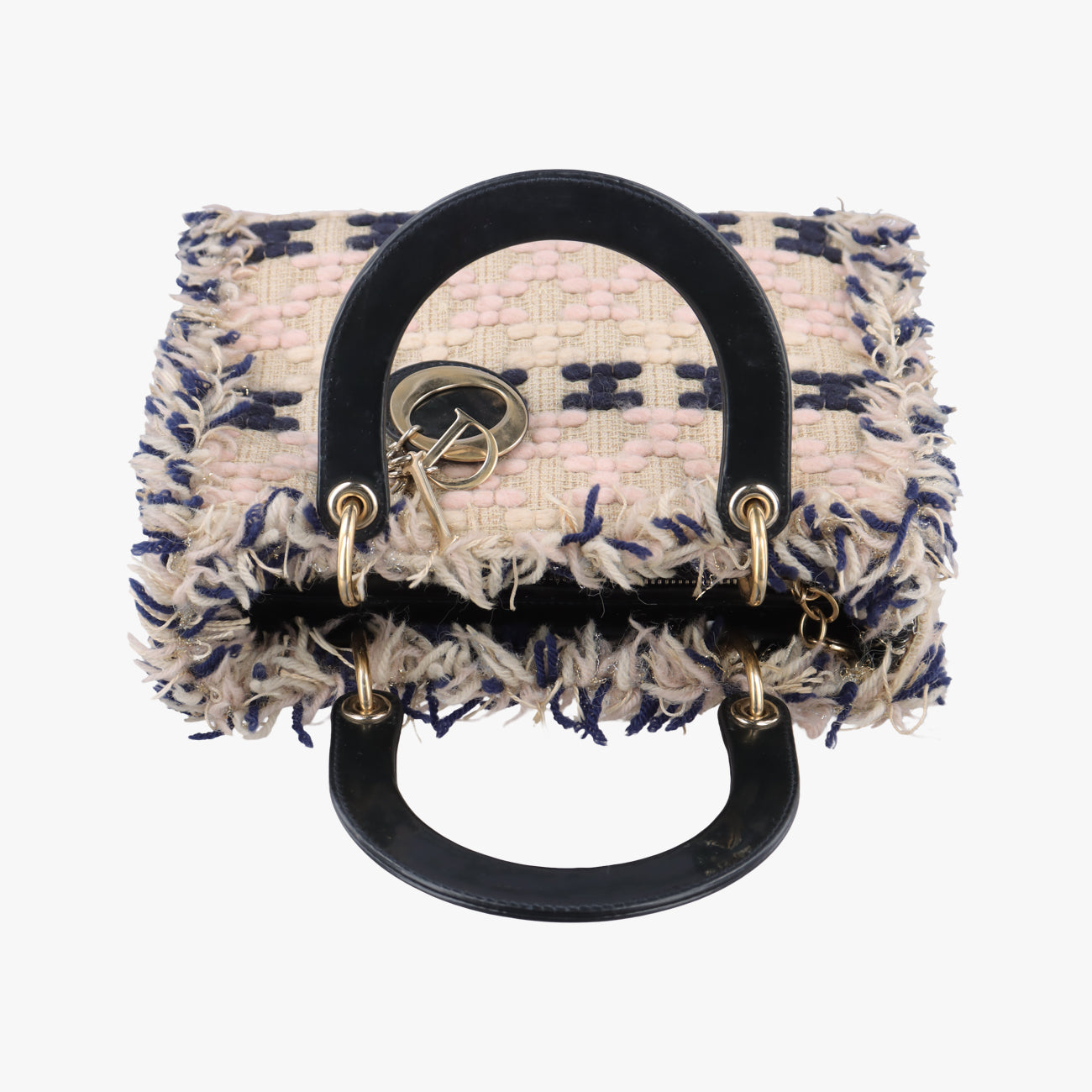 Lady Dior Beige×Multicolour Tweed 02-MA-0172レディディオール ベージュ×マルチカラー ツイード 02-MA-0172