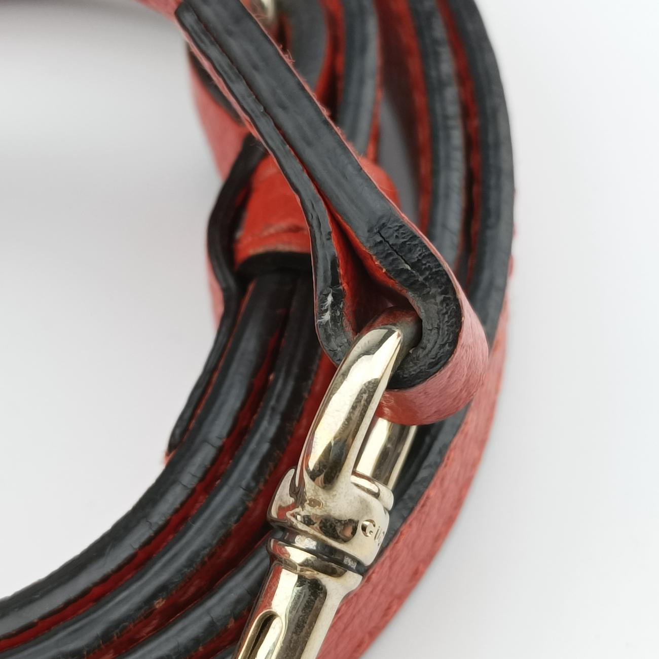 Interlocking G charm Dome Orange Leather 449661 G021955465インターロッキングG チャーム ドーム オレンジ レザー 449661 G021955465