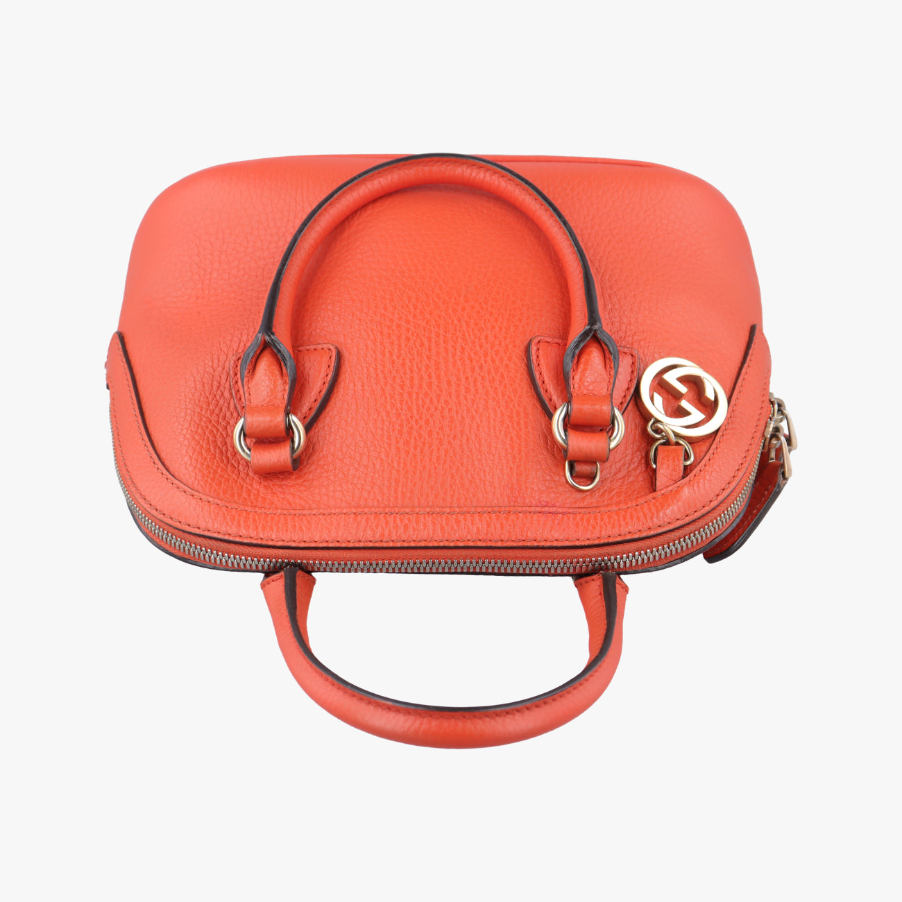 Interlocking G charm Dome Orange Leather 449661 G021955465インターロッキングG チャーム ドーム オレンジ レザー 449661 G021955465