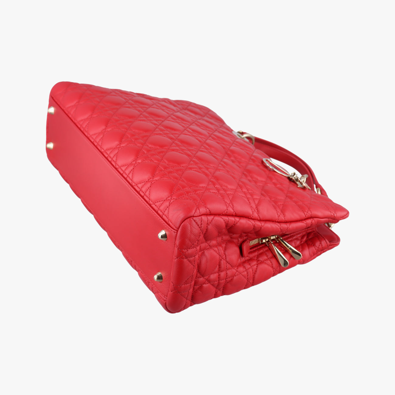Cannage Dior Soft Shopping Red lambskin 01-BO-1103ディオールソフト レッド ラムスキン 01-BO-1103