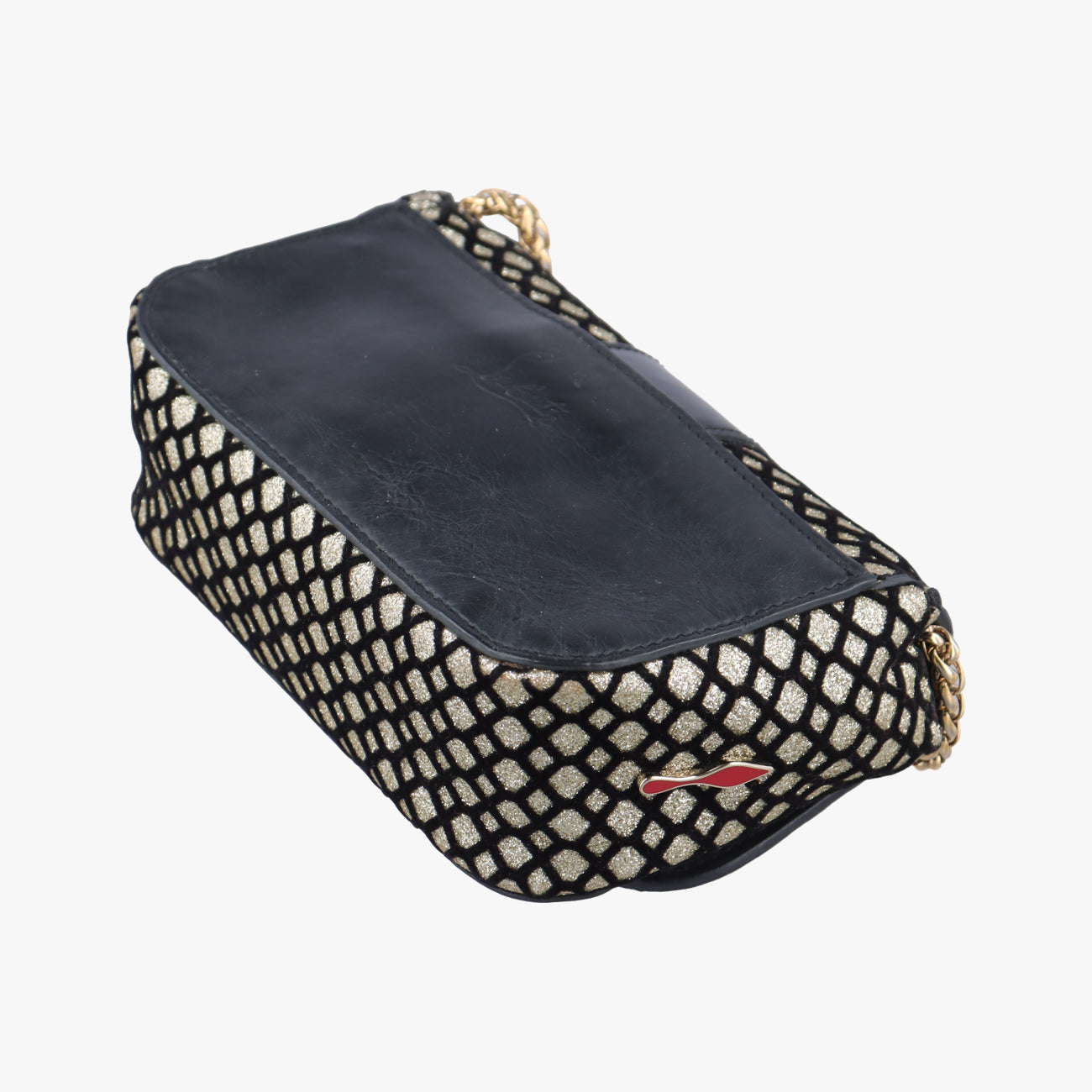 Glitter Accent Sweet CharityBlack × GoldLeather×Patentグリッターアクセント スイートチャリティブラック × ゴールドレザー×パテント