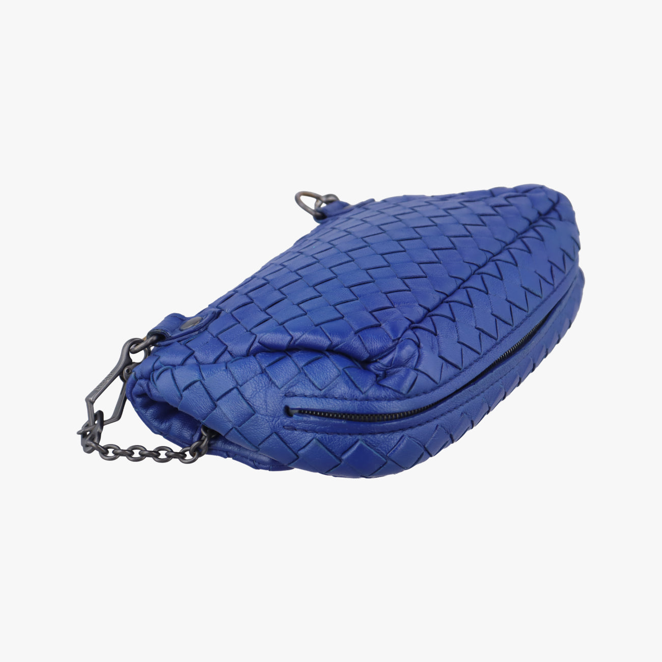 Intrecciato Blue lambskin B06894637Fイントレチャート ブルー ラムスキン B06894637F