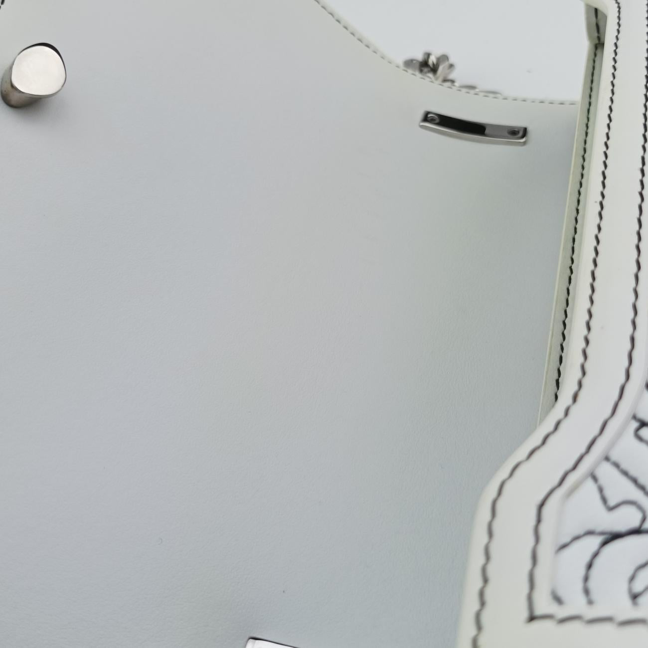 TB Logo White leather BMPPAN1301TBロゴ ホワイト レザー BMPPAN1301