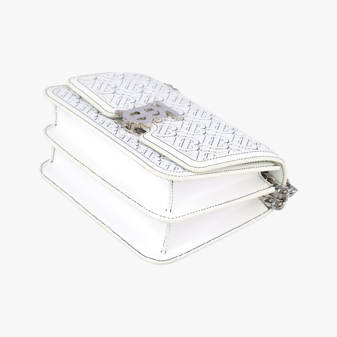 TB Logo White leather BMPPAN1301TBロゴ ホワイト レザー BMPPAN1301