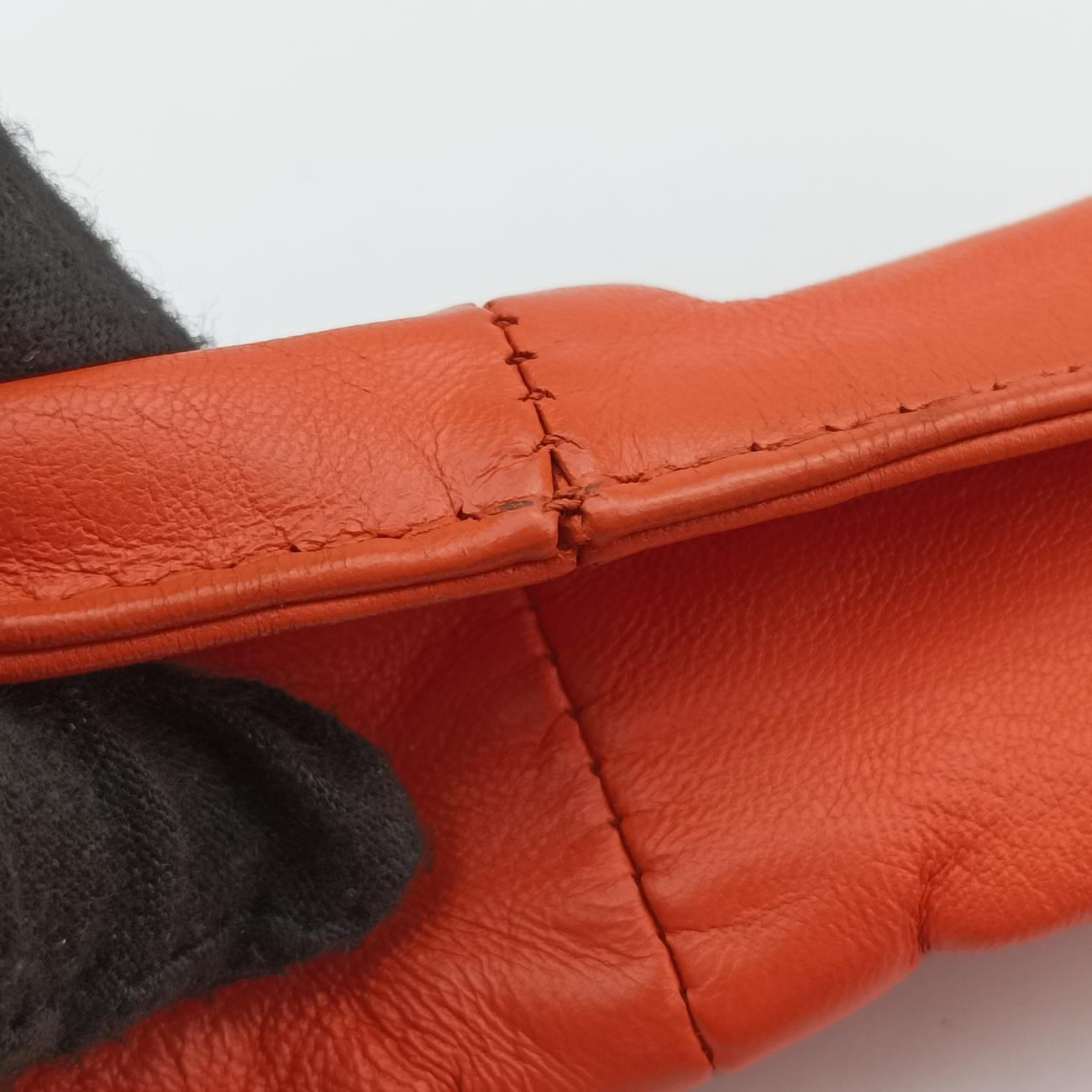 Intrecciato Orange lambskin 232500 V0016 7561 EPEV 2011 565 Aイントレチャート オレンジ ラムスキン 232500 V0016 7561 EPEV 2011 565 A