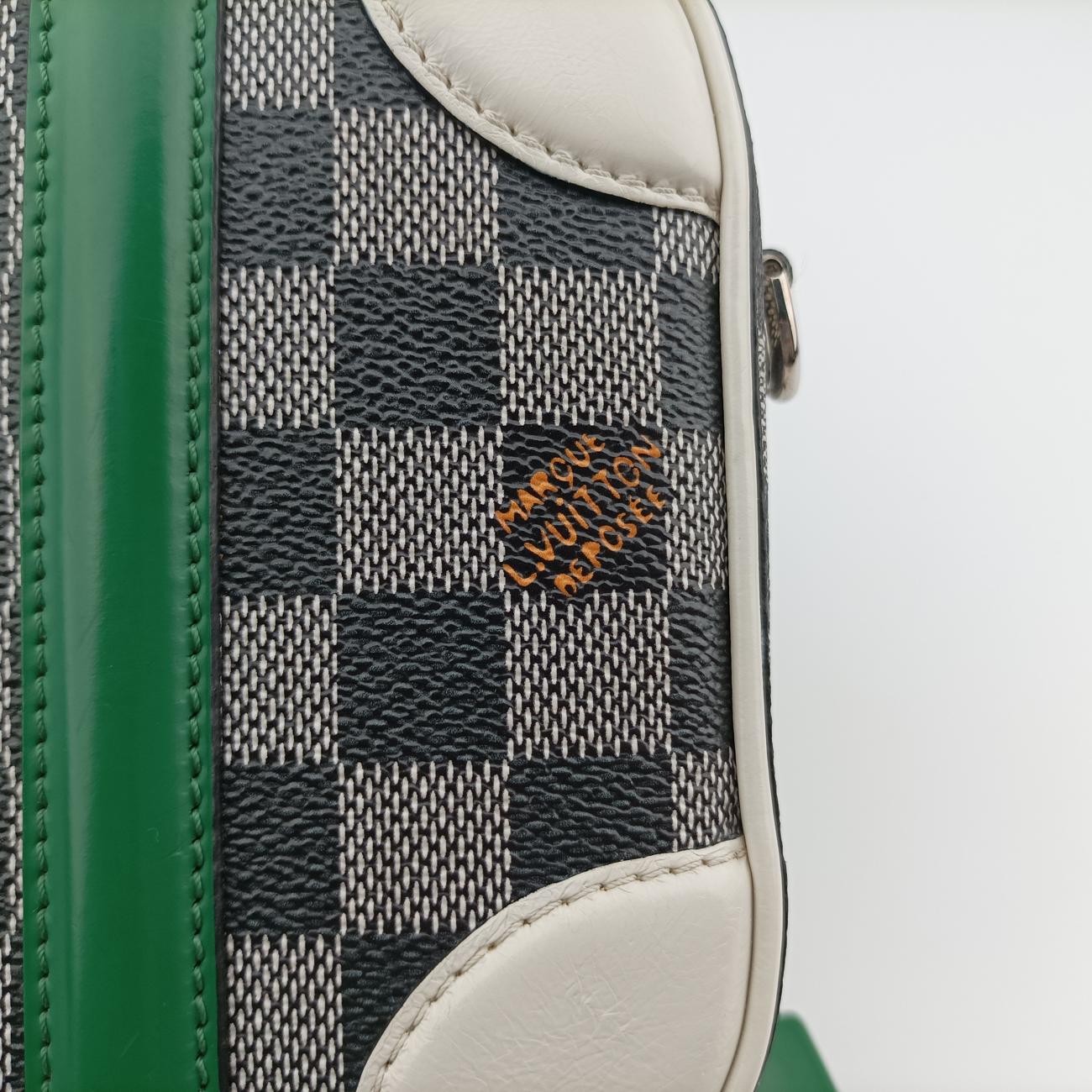 VALISETTE BB Noir x White x Multicolor Damier Multicolor×calf leather N40233 RI2159 ICチップヴァリゼットBB ノワール×ホワイト×マルチカラ ダミエ マルチカラー×カーフレザー N40233 RI2159 ICチップ