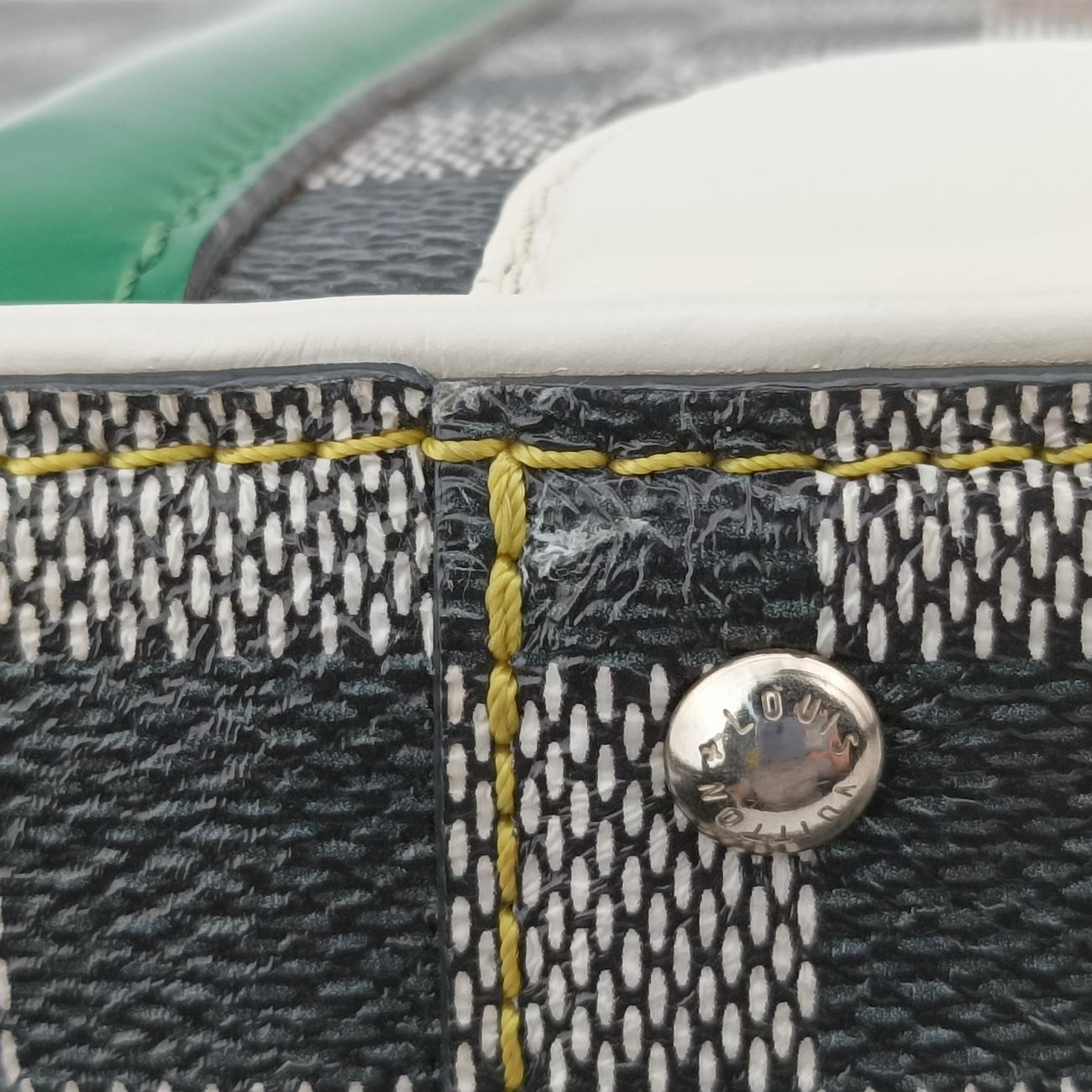 VALISETTE BB Noir x White x Multicolor Damier Multicolor×calf leather N40233 RI2159 ICチップヴァリゼットBB ノワール×ホワイト×マルチカラ ダミエ マルチカラー×カーフレザー N40233 RI2159 ICチップ