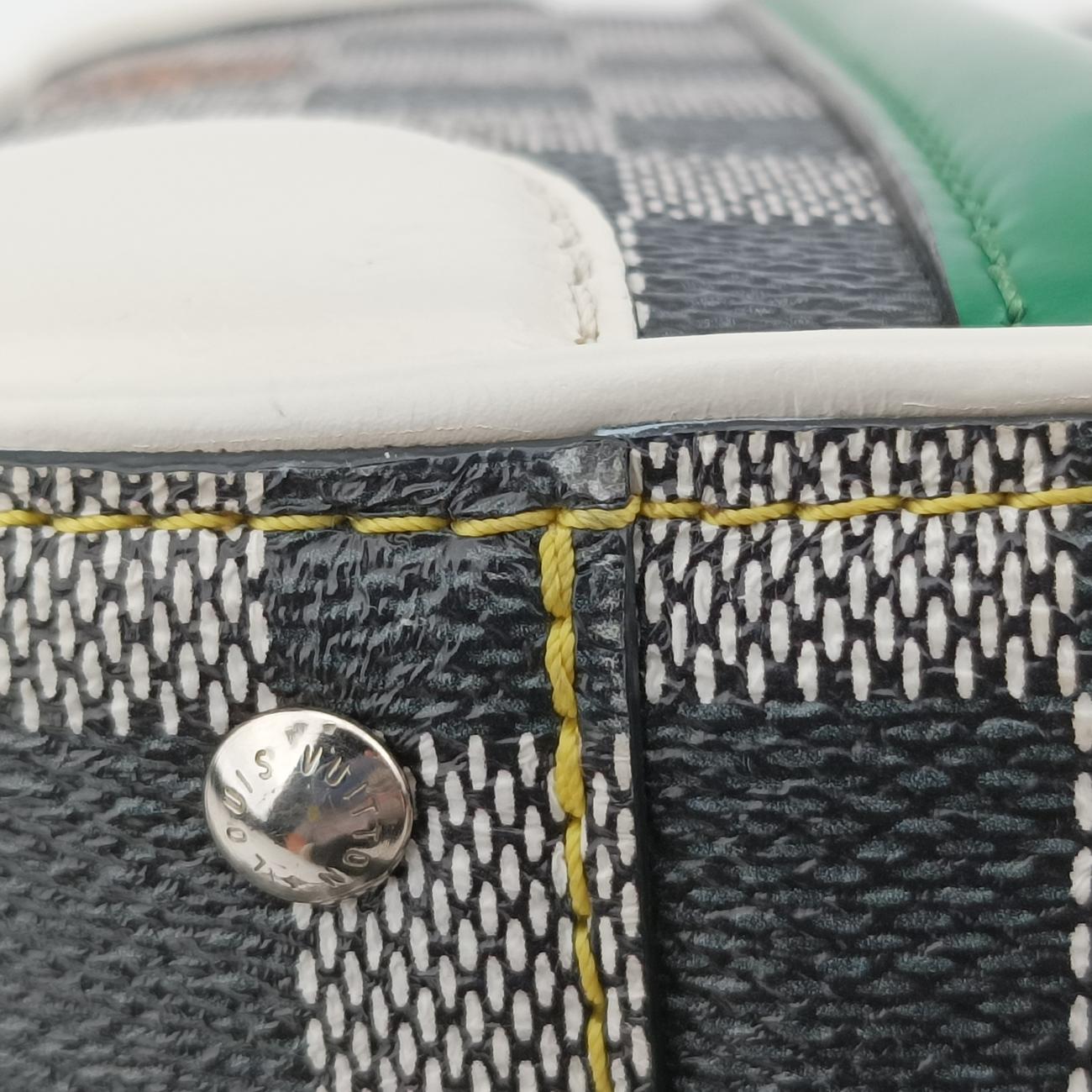 VALISETTE BB Noir x White x Multicolor Damier Multicolor×calf leather N40233 RI2159 ICチップヴァリゼットBB ノワール×ホワイト×マルチカラ ダミエ マルチカラー×カーフレザー N40233 RI2159 ICチップ