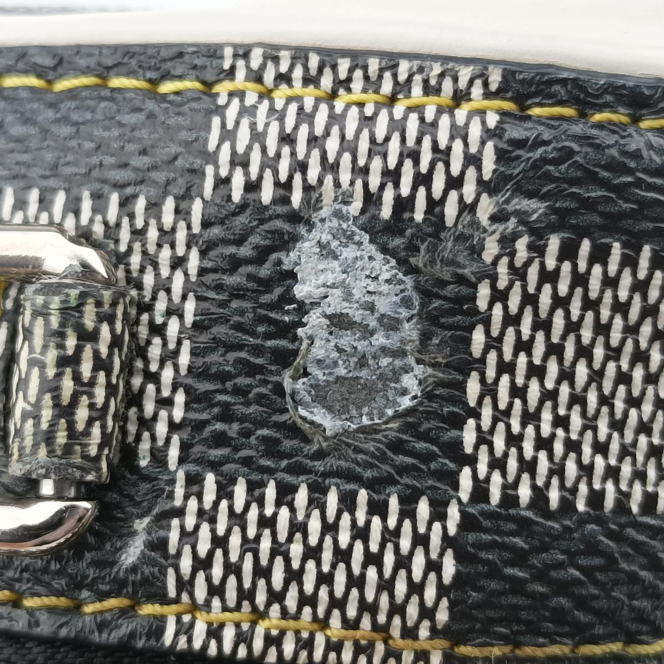 VALISETTE BB Noir x White x Multicolor Damier Multicolor×calf leather N40233 RI2159 ICチップヴァリゼットBB ノワール×ホワイト×マルチカラ ダミエ マルチカラー×カーフレザー N40233 RI2159 ICチップ