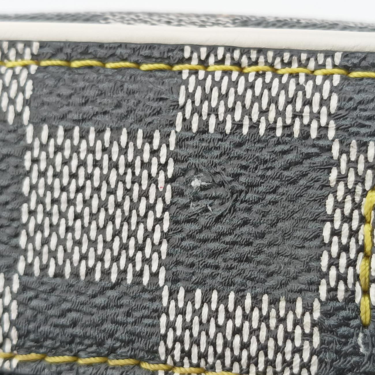 VALISETTE BB Noir x White x Multicolor Damier Multicolor×calf leather N40233 RI2159 ICチップヴァリゼットBB ノワール×ホワイト×マルチカラ ダミエ マルチカラー×カーフレザー N40233 RI2159 ICチップ