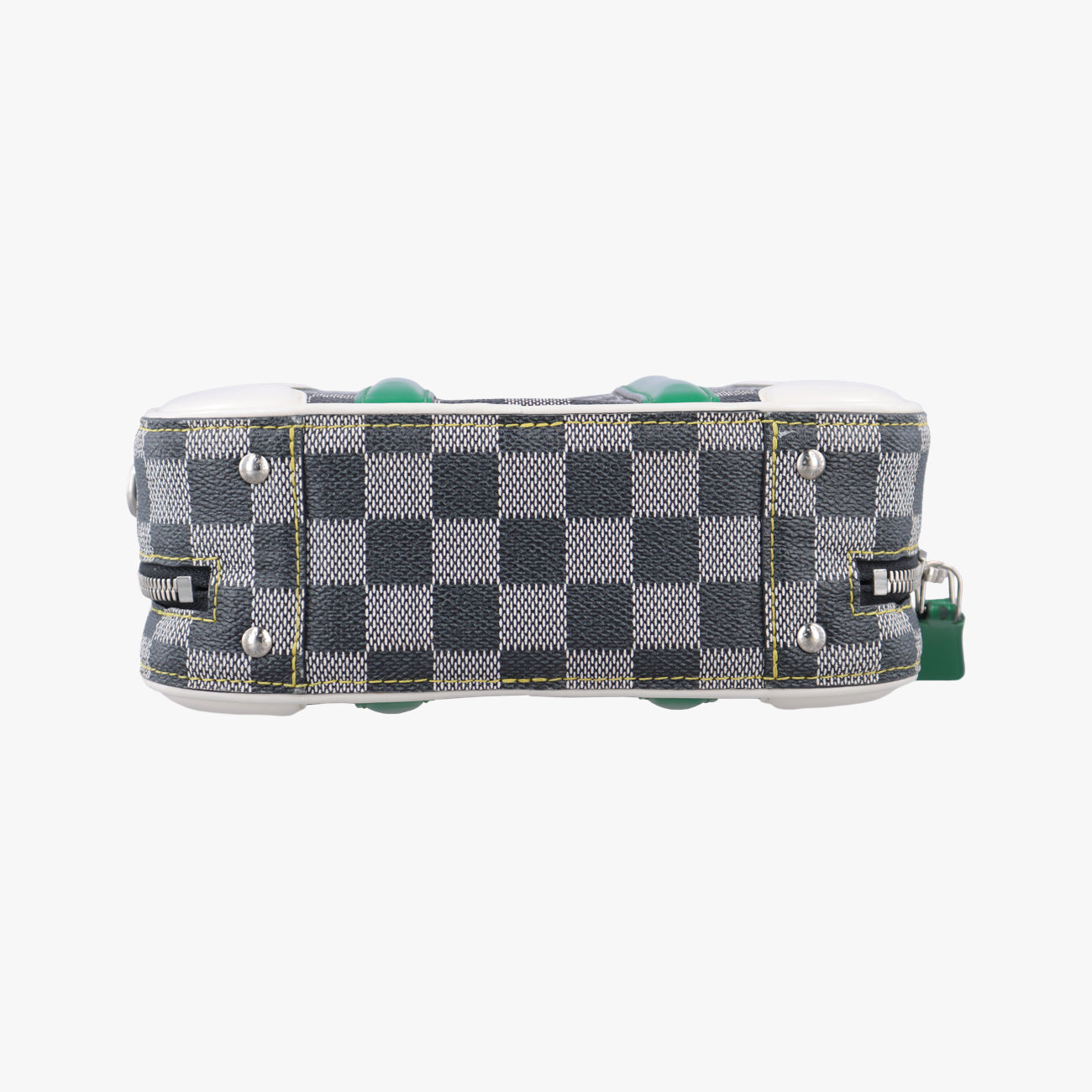 VALISETTE BB Noir x White x Multicolor Damier Multicolor×calf leather N40233 RI2159 ICチップヴァリゼットBB ノワール×ホワイト×マルチカラ ダミエ マルチカラー×カーフレザー N40233 RI2159 ICチップ