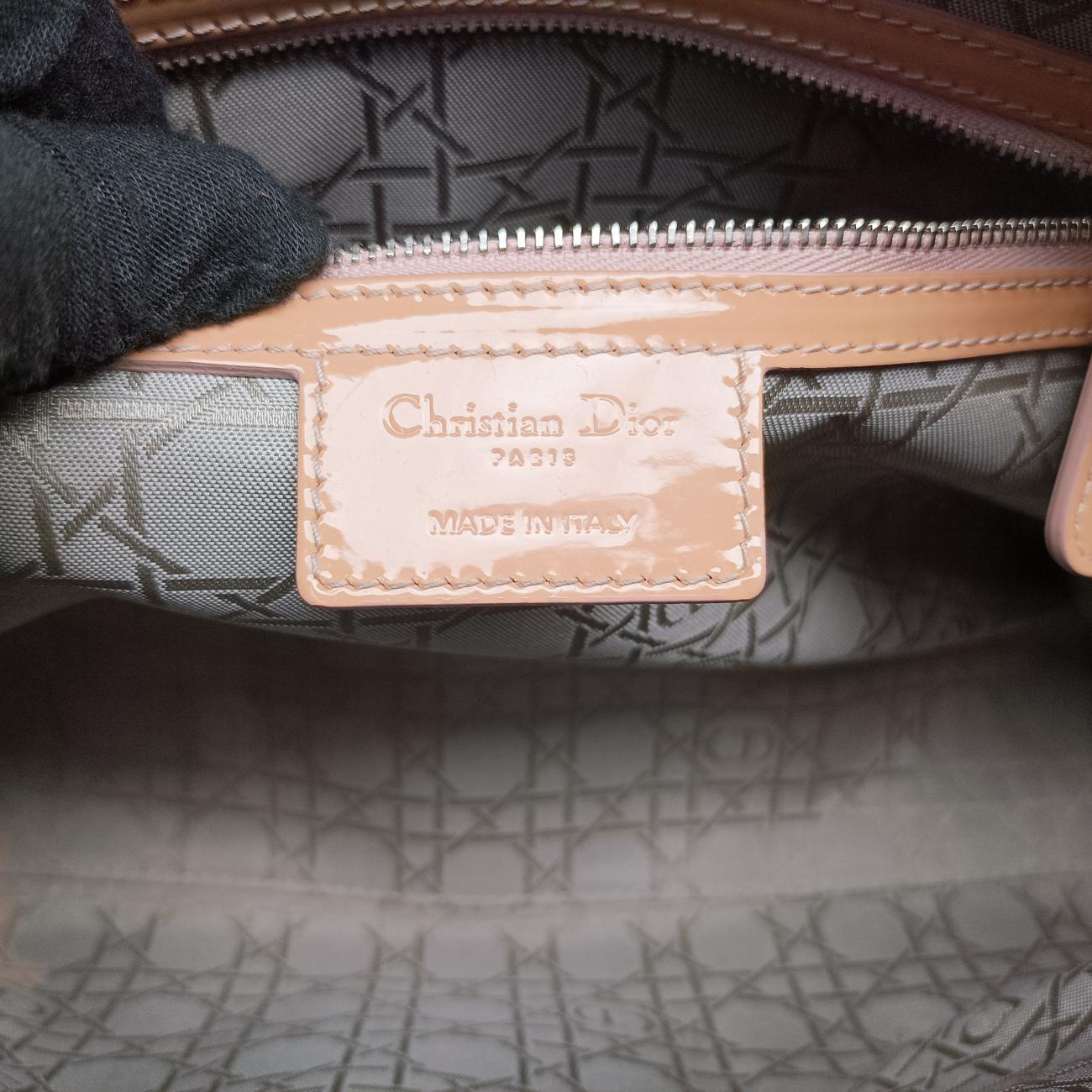 Lady Dior Beige Patent 13-BO-0183レディディオール ベージュ パテント 13-BO-0183