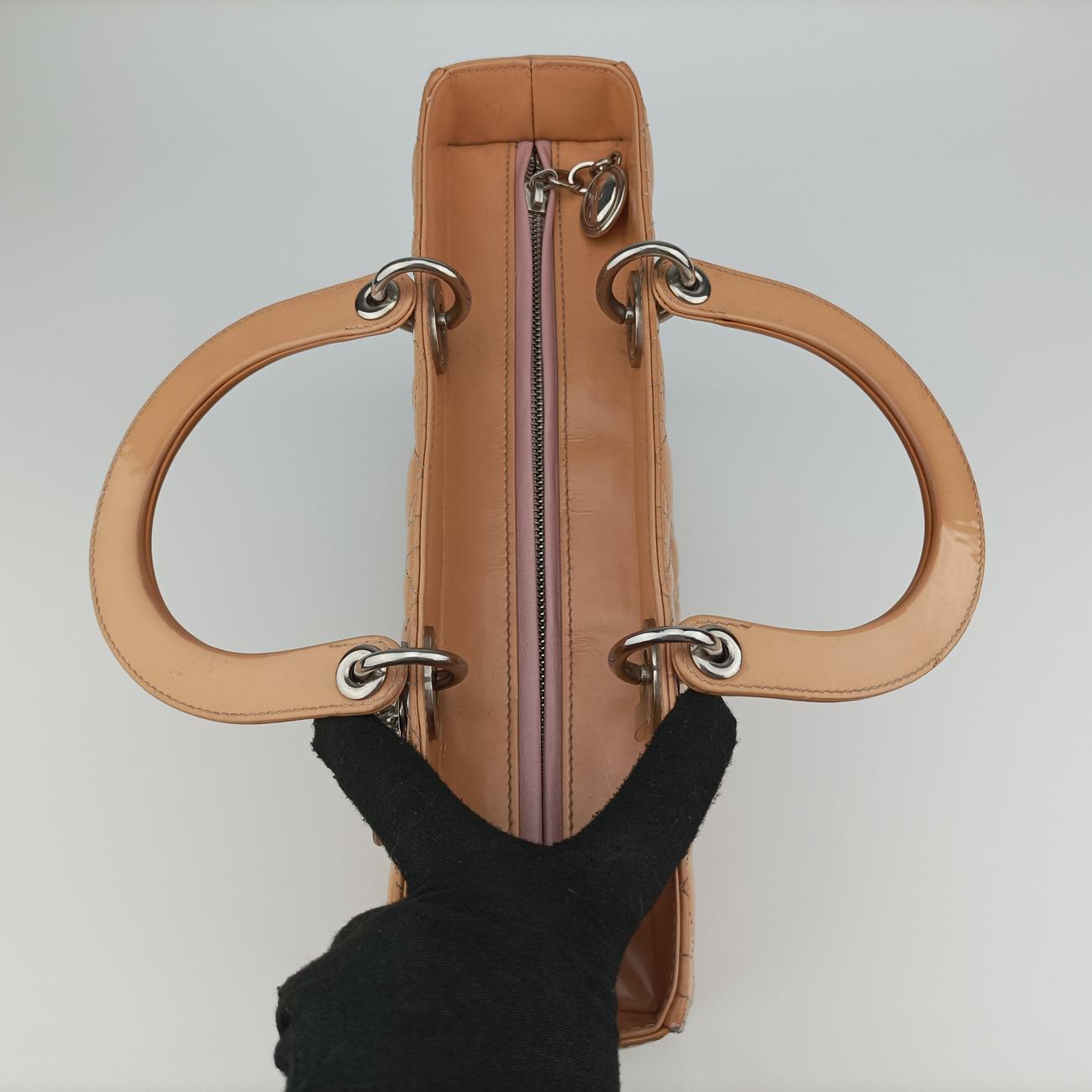 Lady Dior Beige Patent 13-BO-0183レディディオール ベージュ パテント 13-BO-0183