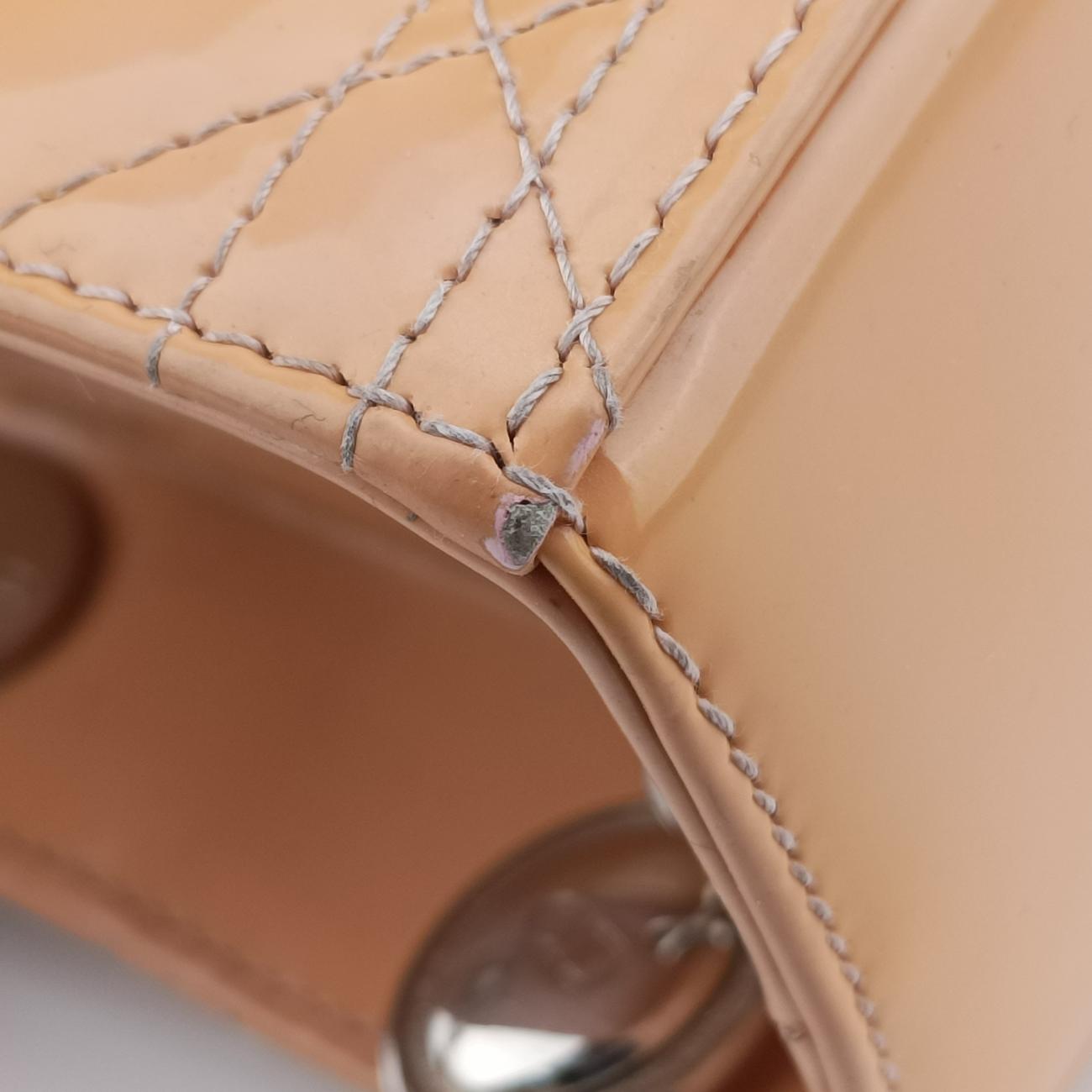 Lady Dior Beige Patent 13-BO-0183レディディオール ベージュ パテント 13-BO-0183
