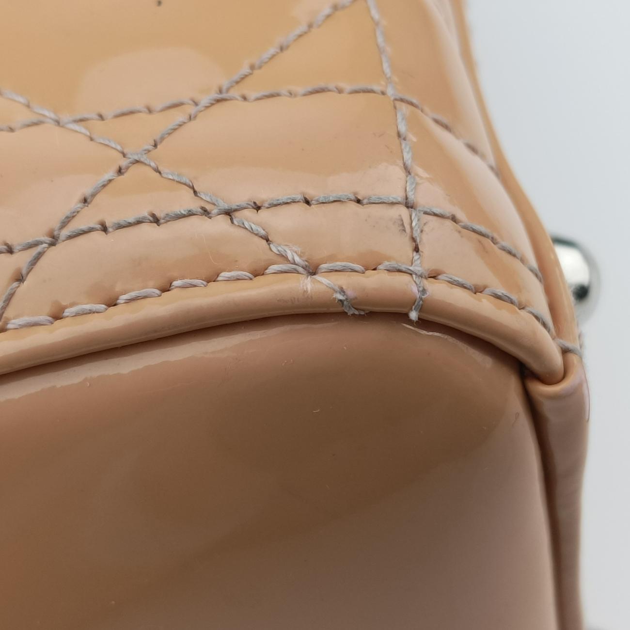 Lady Dior Beige Patent 13-BO-0183レディディオール ベージュ パテント 13-BO-0183