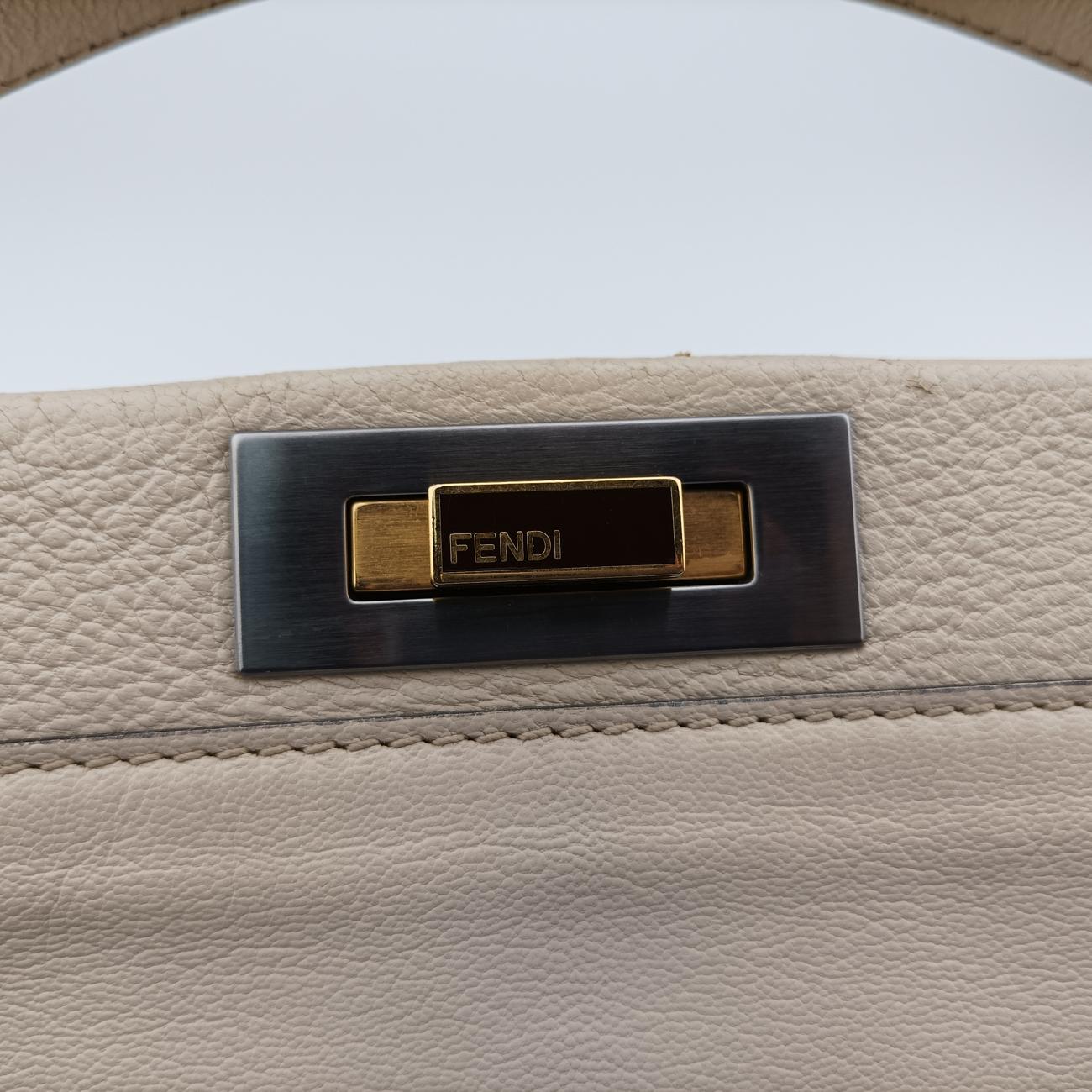 PEEKABOO Large Beige Leather 8BN210 2516-8BN210.DU9-109ピーカブー ラージ ベージュ レザー 8BN210 2516-8BN210.DU9-109