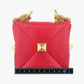 Galvani Roman Stud Flap Red Leather ICチップガルヴァーニ ローマン スタッド フラップ レッド レザー ICチップ