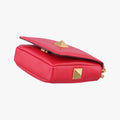 Galvani Roman Stud Flap Red Leather ICチップガルヴァーニ ローマン スタッド フラップ レッド レザー ICチップ
