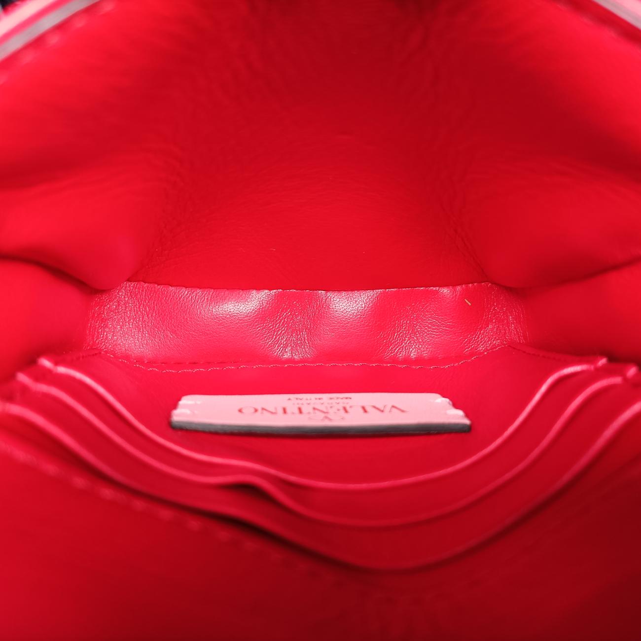 Galvani Roman Stud Flap Red Leather ICチップガルヴァーニ ローマン スタッド フラップ レッド レザー ICチップ