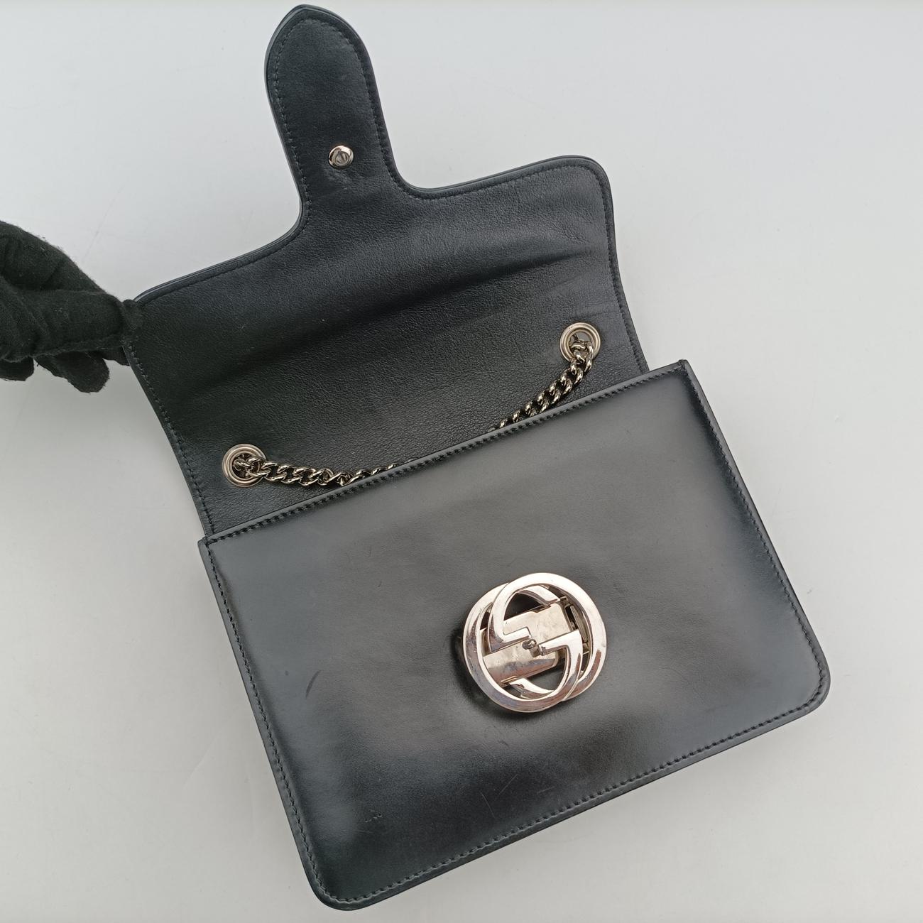 Interlocking GBlackEnamel387609A018961404インターロッキングGブラックエナメル387609A018961404