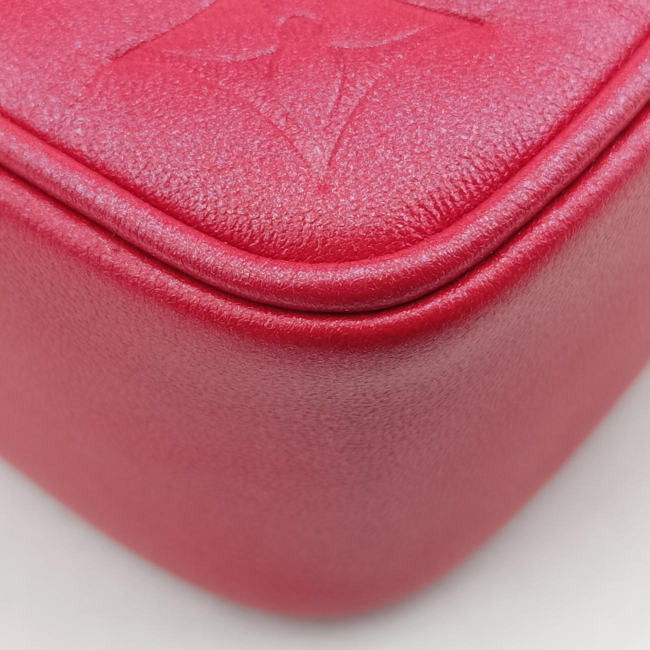 Heart on Chain Red Lambskin M80837 ICチップハートオンチェーン レッド ラムスキン M80837 ICチップ