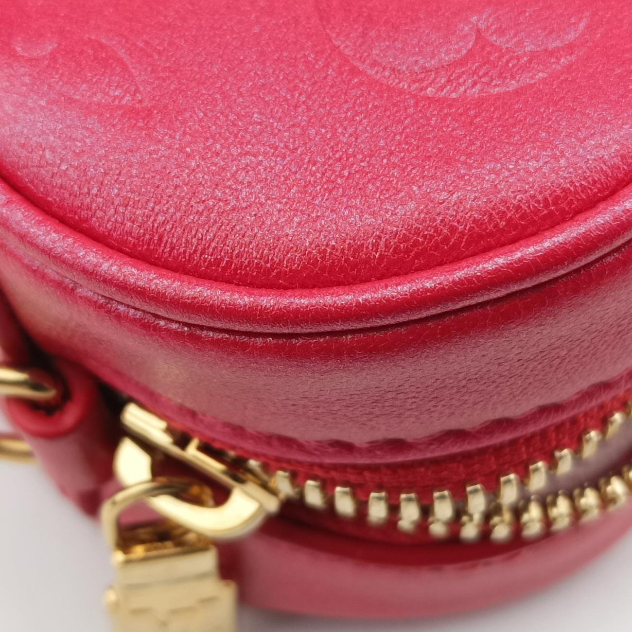 Heart on Chain Red Lambskin M80837 ICチップハートオンチェーン レッド ラムスキン M80837 ICチップ