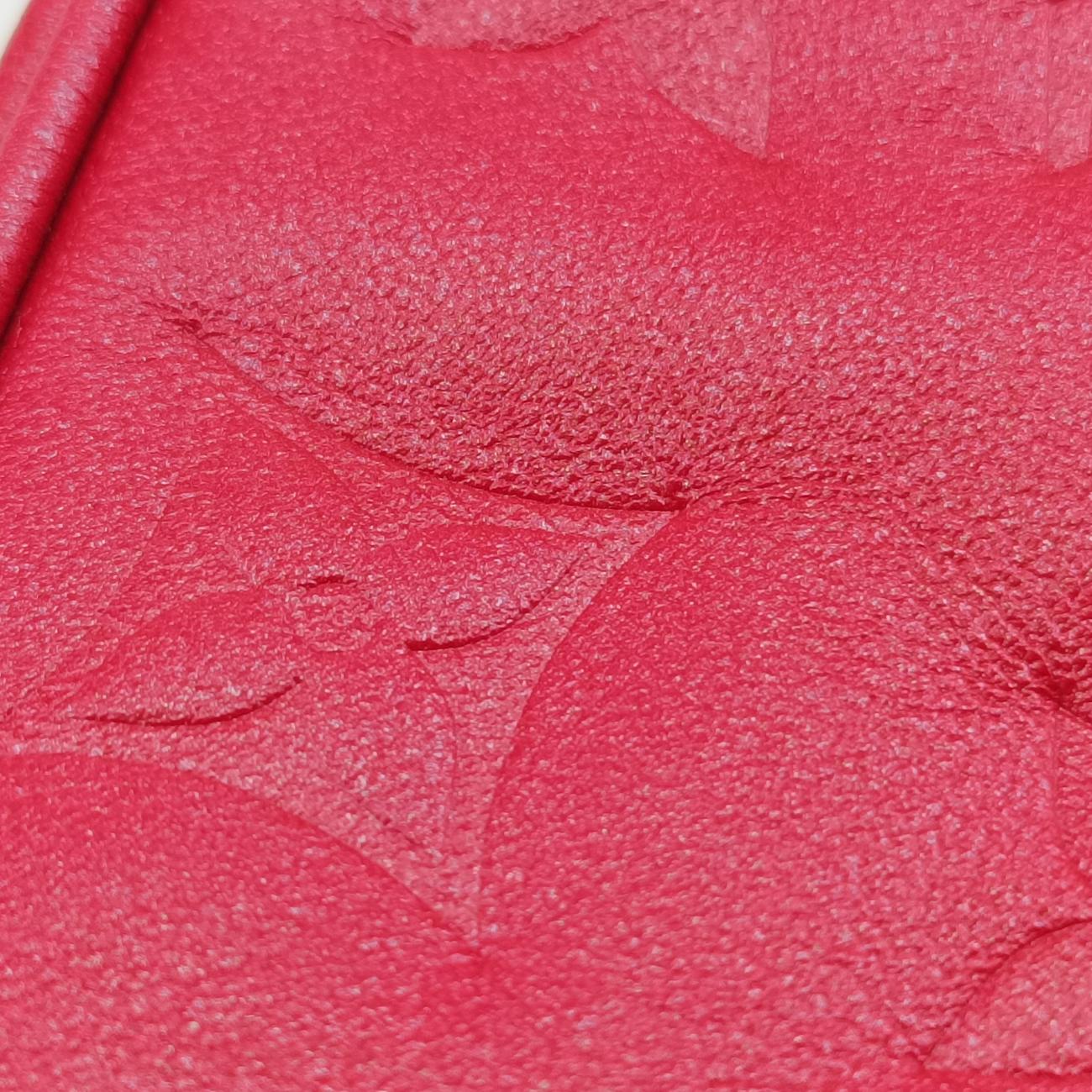 Heart on Chain Red Lambskin M80837 ICチップハートオンチェーン レッド ラムスキン M80837 ICチップ