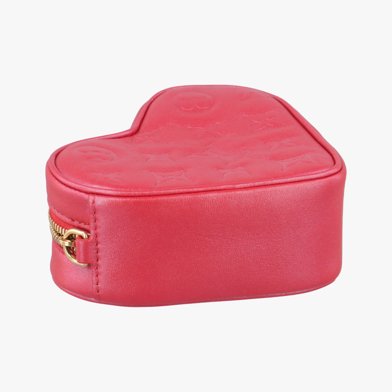 Heart on Chain Red Lambskin M80837 ICチップハートオンチェーン レッド ラムスキン M80837 ICチップ