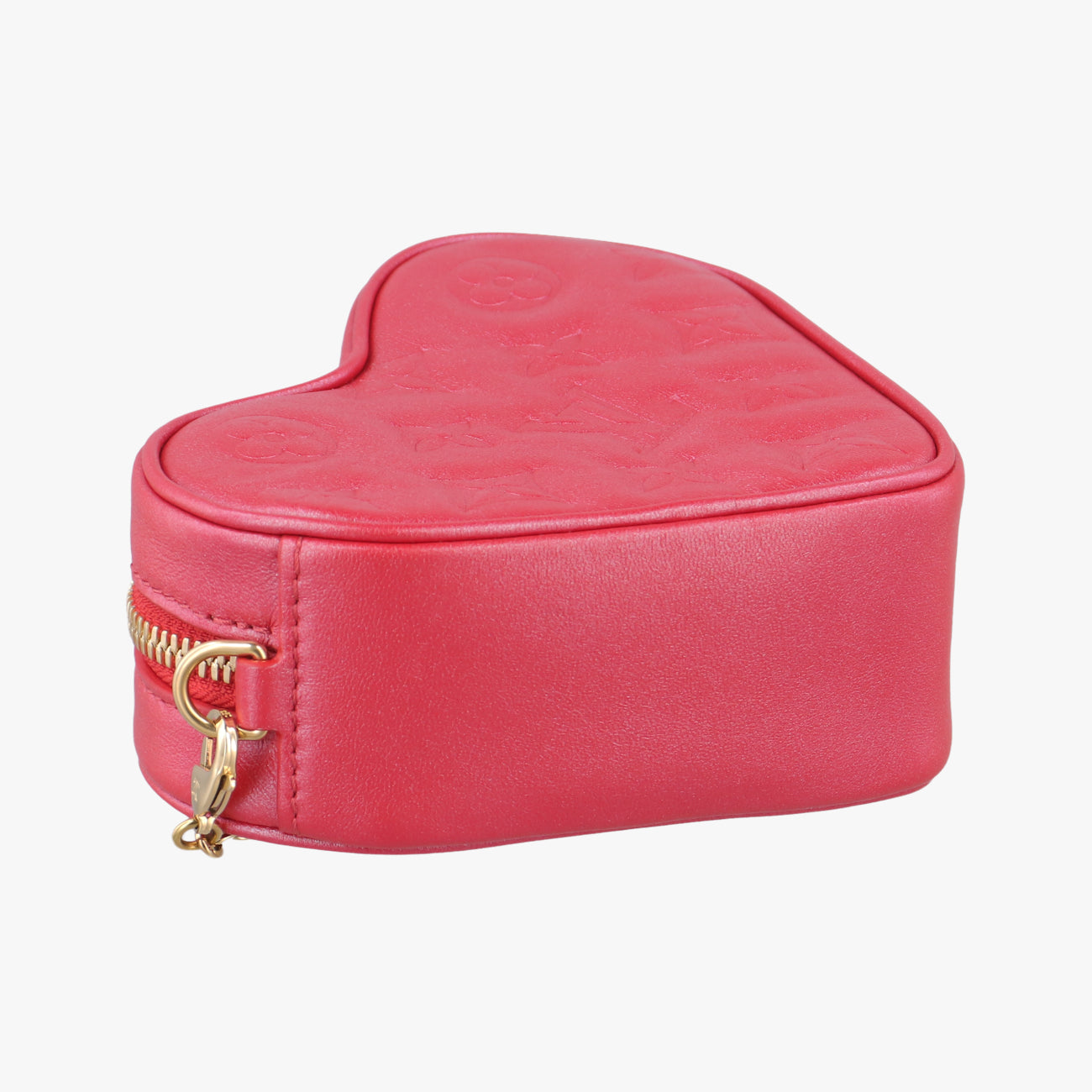 Heart on Chain Red Lambskin M80837 ICチップハートオンチェーン レッド ラムスキン M80837 ICチップ