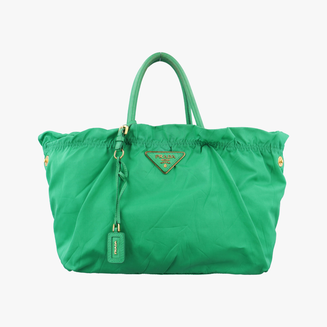 Triangular logo plate Green nylon 14三角ロゴプレート　 グリーン ナイロン 14