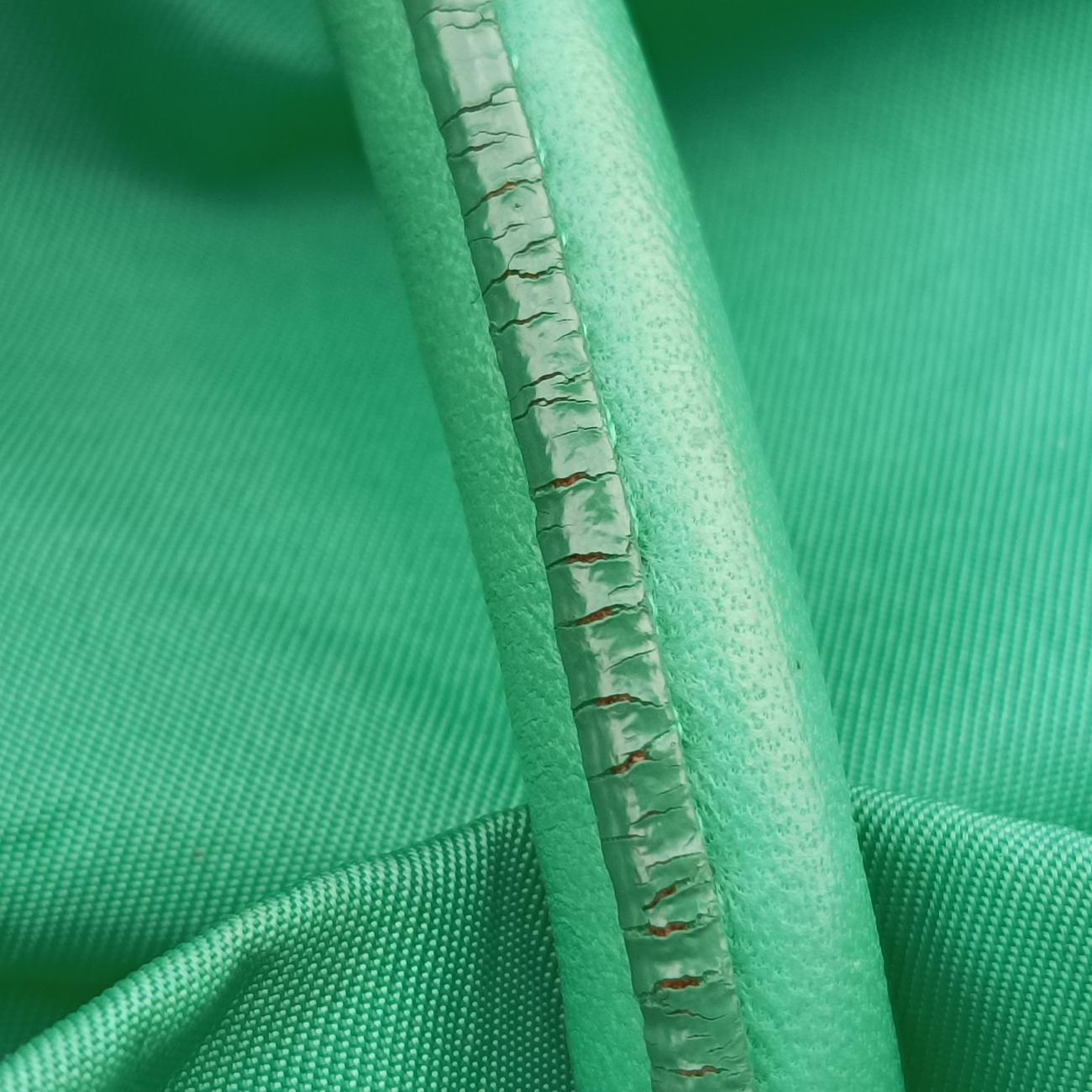Triangular logo plate Green nylon 14三角ロゴプレート　 グリーン ナイロン 14
