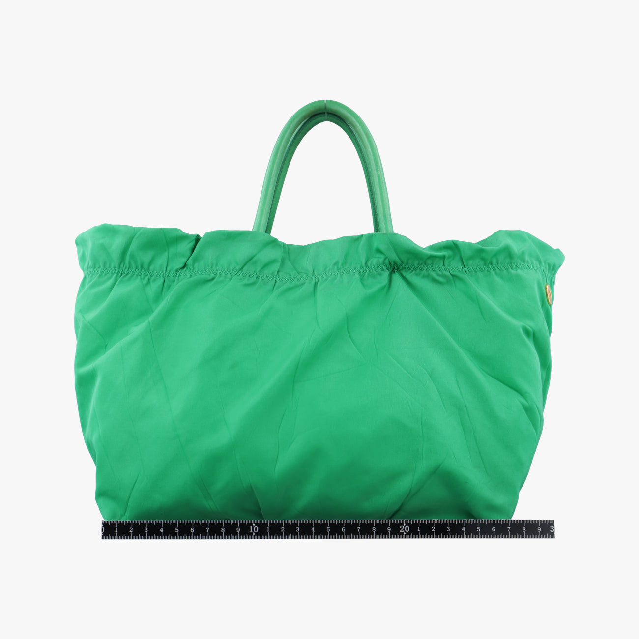 Triangular logo plate Green nylon 14三角ロゴプレート　 グリーン ナイロン 14