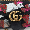 GG Marmont Black velour G025329507GGマーモント ブラック ベロア 443497 G025329507