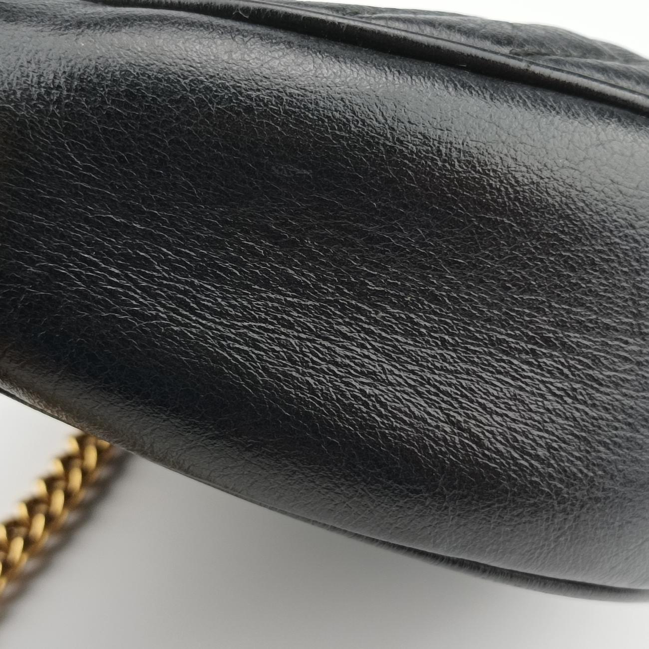 GG Marmont Black Leather 550154 F027920021GGマーモント ブラック レザー 550154 F027920021