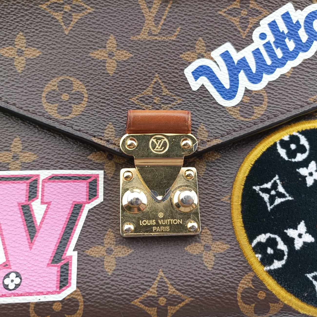 Pochette MéTIS MM Brown×multi Monogram Patches M43991 DR3188ポシェット メティス モノグラム/ブラウン系×マルチ モノグラムパッチーズ M43991 DR3188