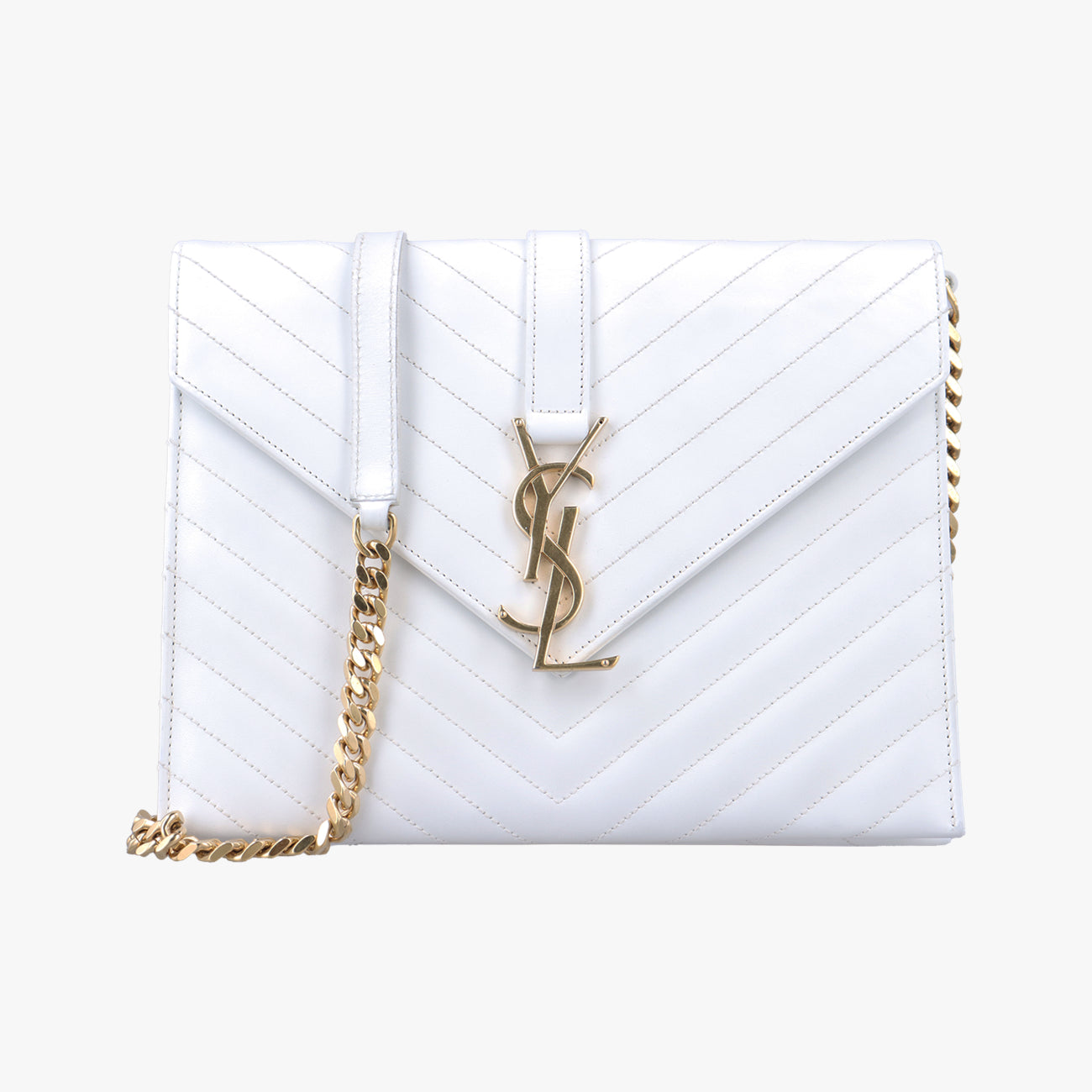 Monogram Bicolor Envelope White Leather 354489 ARS354489.0214モノグラム バイカラー エンベロープ ホワイト レザー 354489 ARS354489.0214