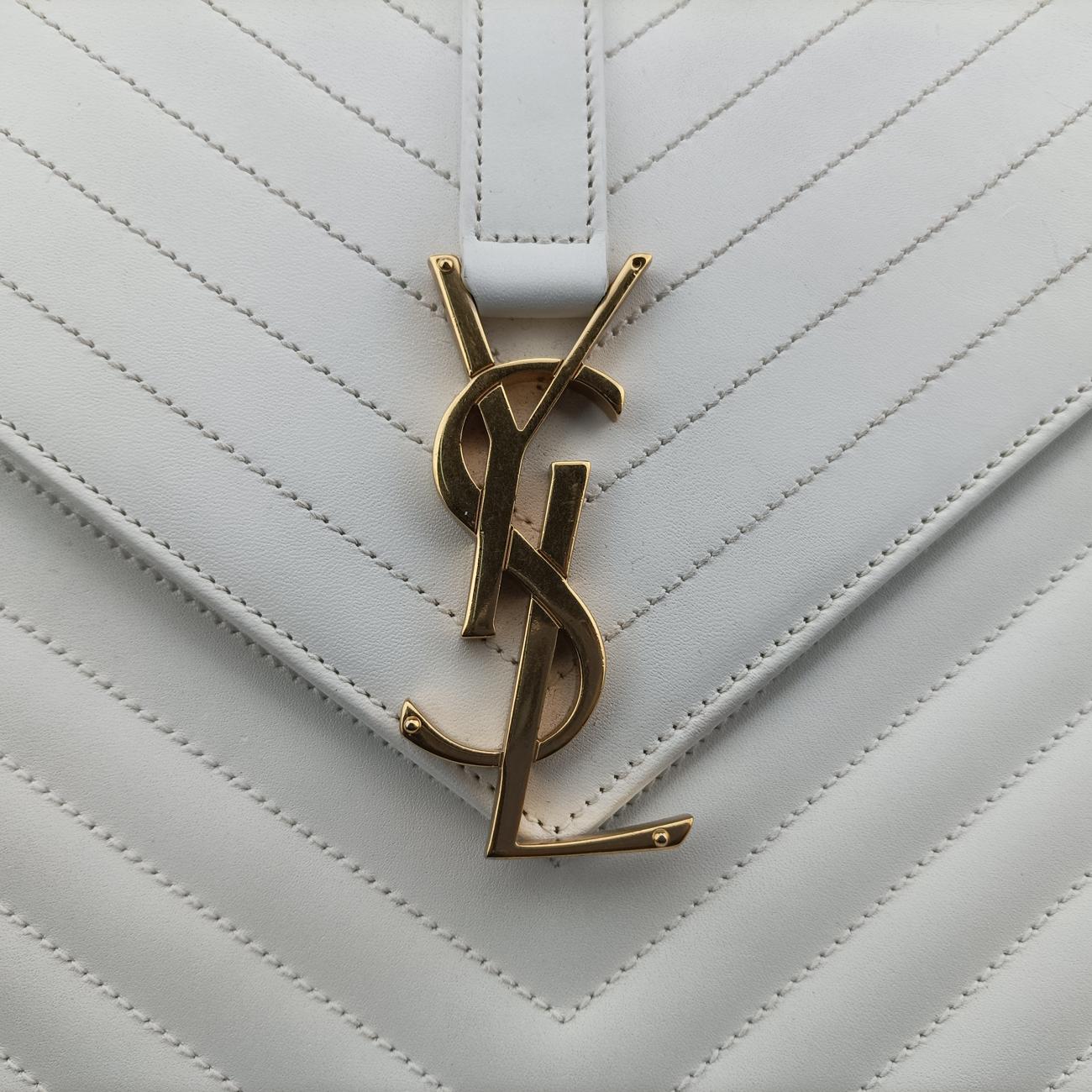 Monogram Bicolor Envelope White Leather 354489 ARS354489.0214モノグラム バイカラー エンベロープ ホワイト レザー 354489 ARS354489.0214
