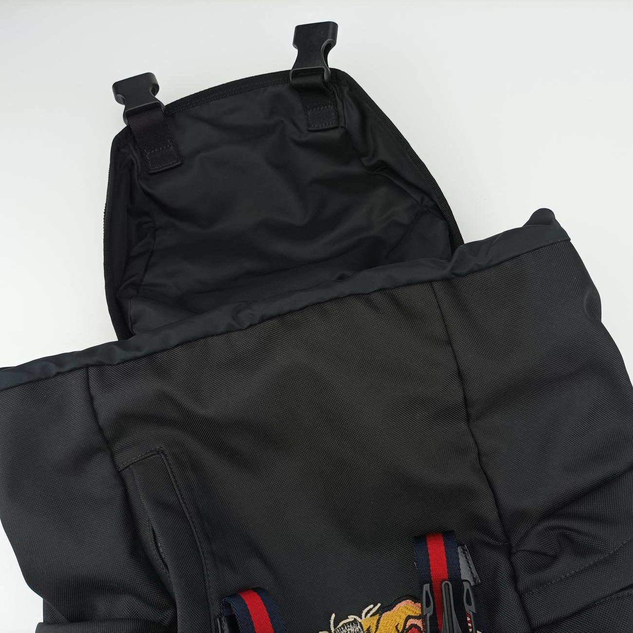 Embroidered Tiger Web Sherry LineBlack×MulticolourCanvas429037F019941959シェリーライン エンブロイダリータイガーブラック×マルチカラーキャンバス429037F019941959