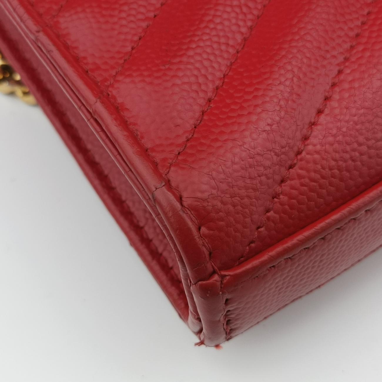 MONOGRAM Red Caviar Skin 377828 GUE377828.0417モノグラム レッド キャビアスキン 377828 GUE377828.0417