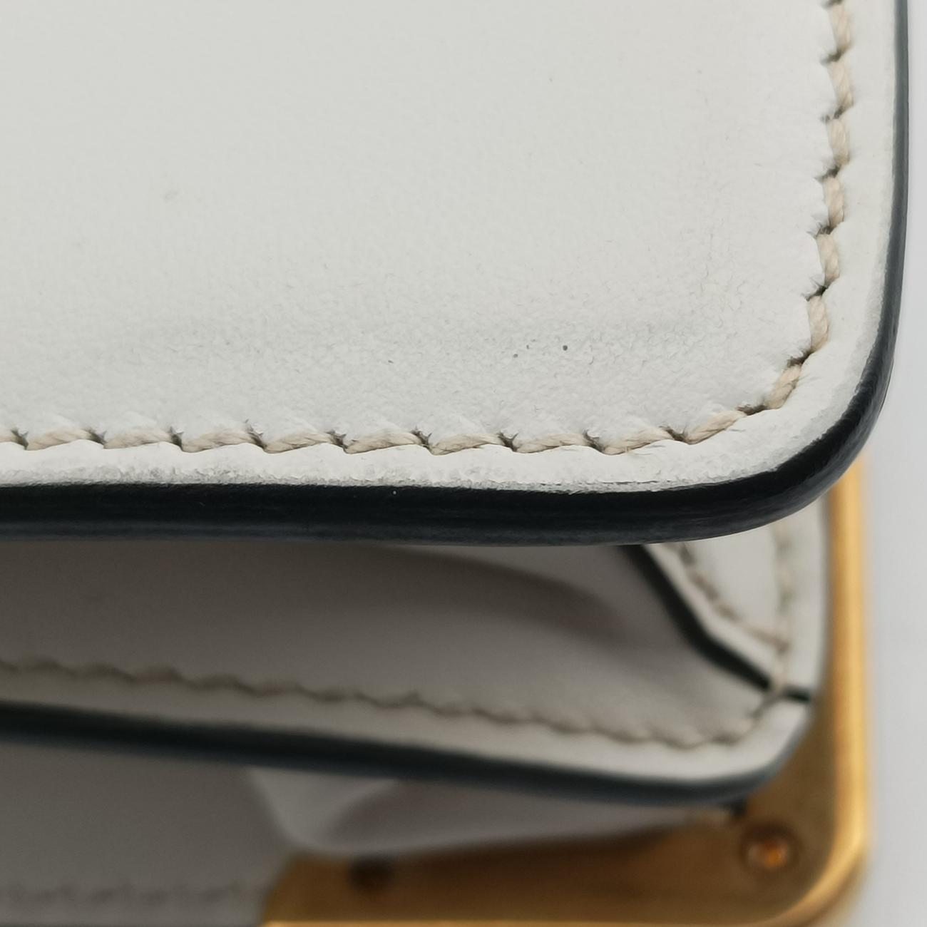 Cahier Black×white Leather×SAFFIANO Leather 1BD045 25カイエ ブラック×ホワイト レザー×サフィアーノレザー 1BD045 25