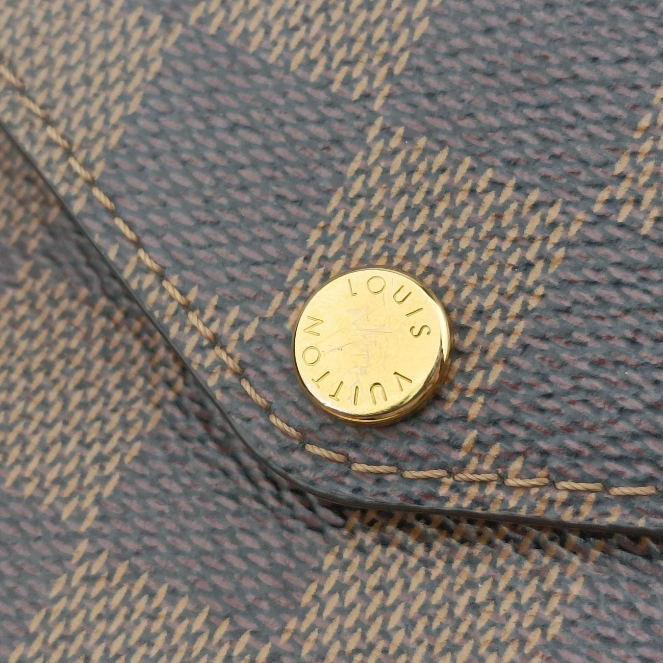 Pochette FéLICIE EBENE Damier Canvas N63032 MI0280ポシェットフェリシー エベーヌ ダミエキャンバス N63032 MI0280