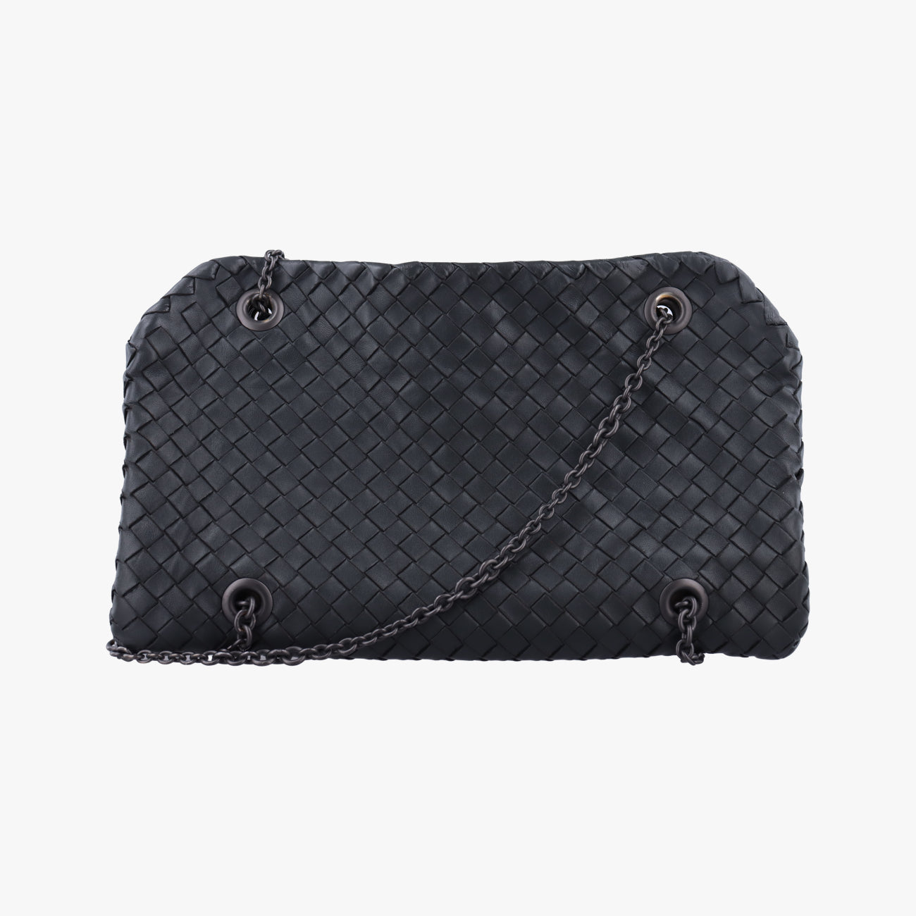 Duo Intrecciato Black lambskin B03448063Qデュオ イントレチャート ブラック ラムスキン B03448063Q
