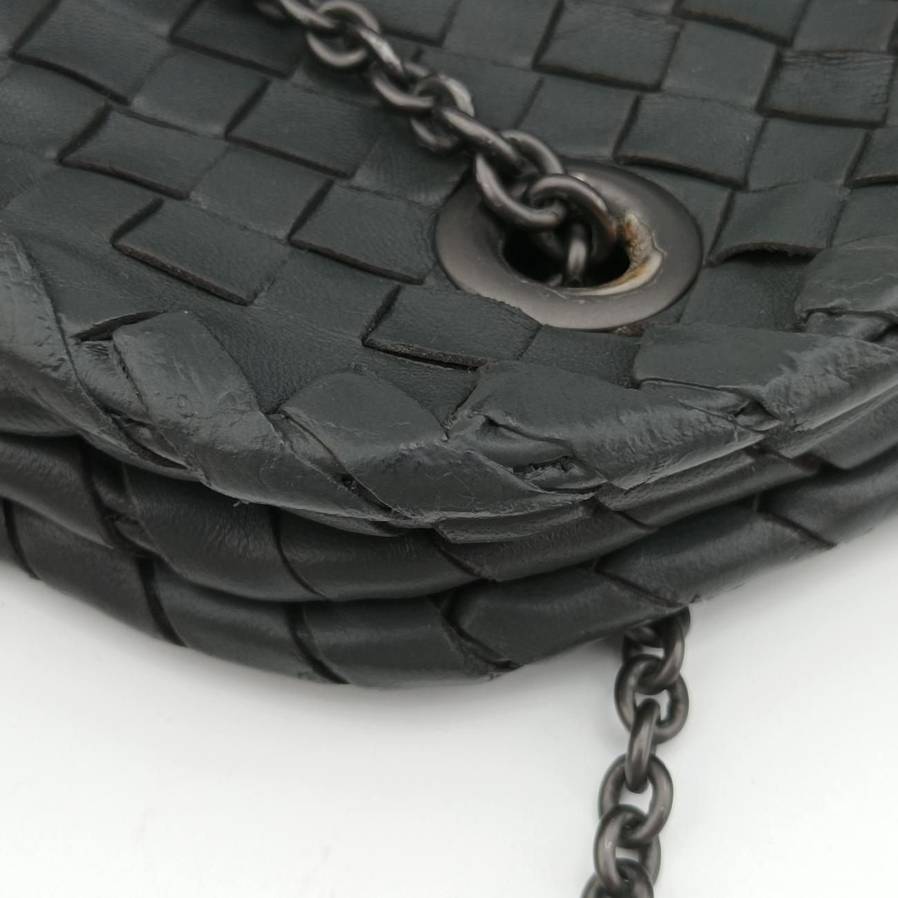 Duo Intrecciato Black lambskin B03448063Qデュオ イントレチャート ブラック ラムスキン B03448063Q