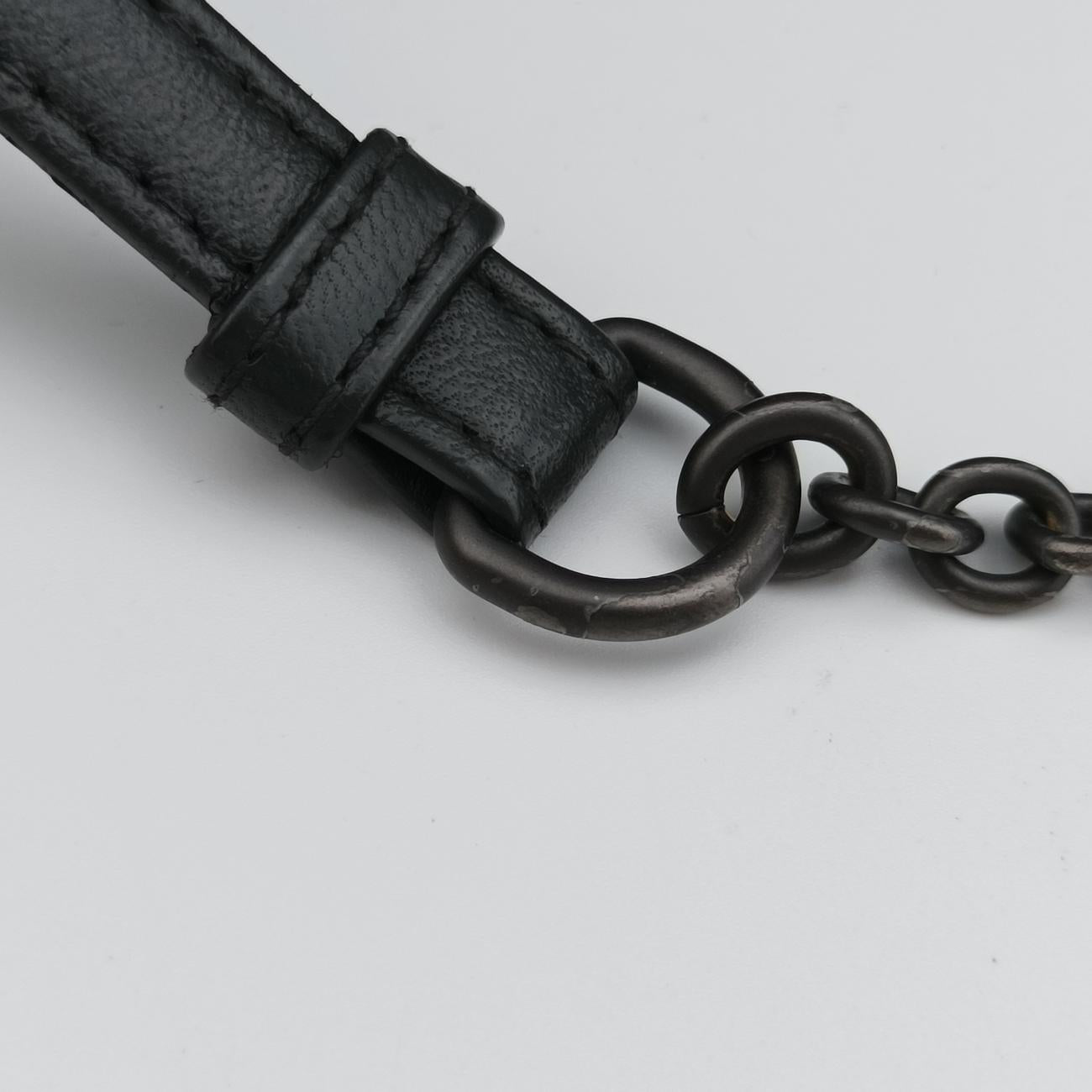 Duo Intrecciato Black lambskin B03448063Qデュオ イントレチャート ブラック ラムスキン B03448063Q