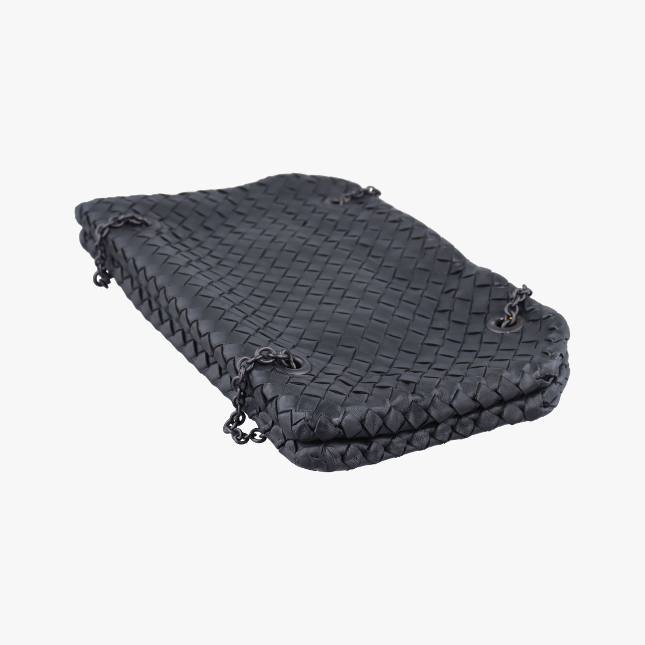 Duo Intrecciato Black lambskin B03448063Qデュオ イントレチャート ブラック ラムスキン B03448063Q