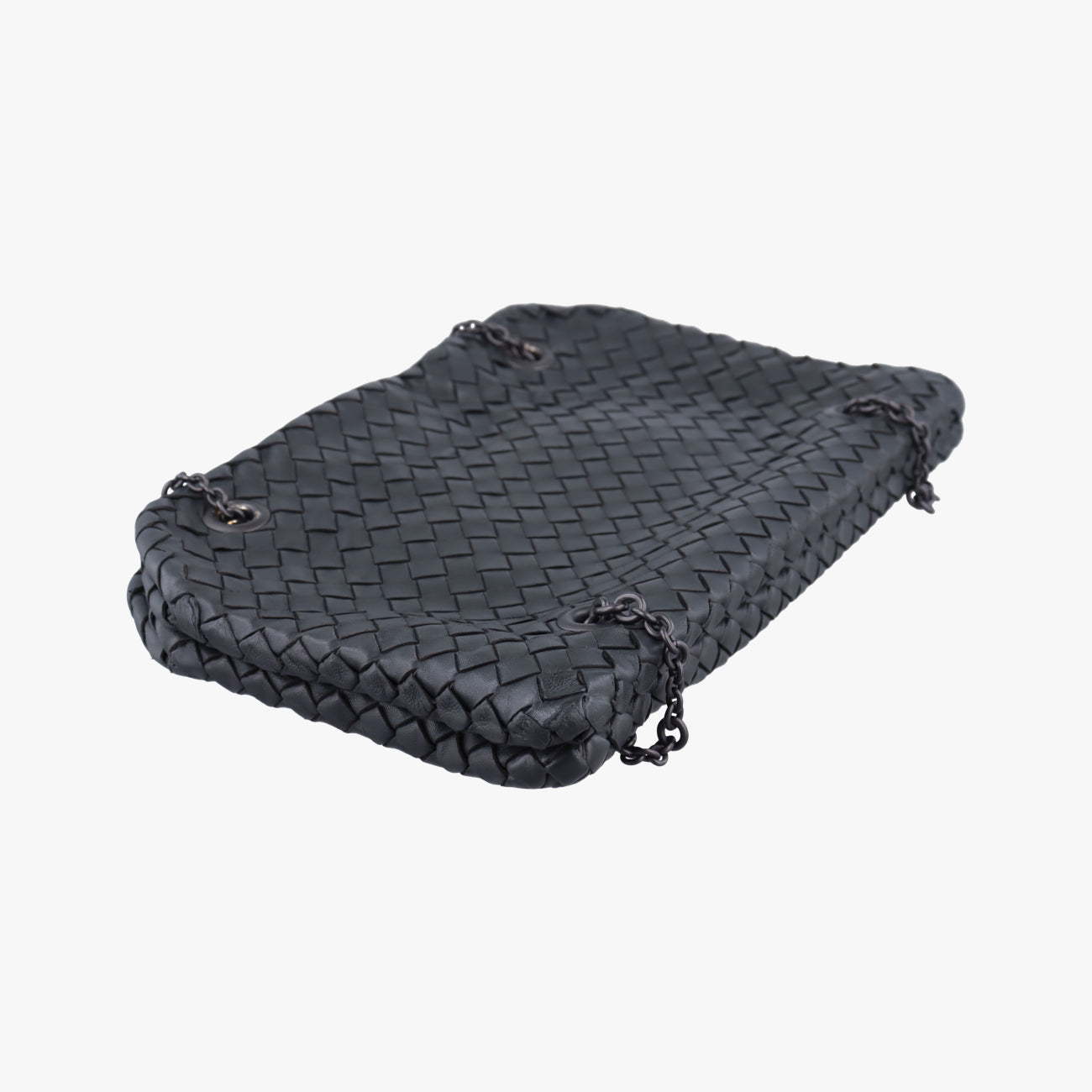 Duo Intrecciato Black lambskin B03448063Qデュオ イントレチャート ブラック ラムスキン B03448063Q