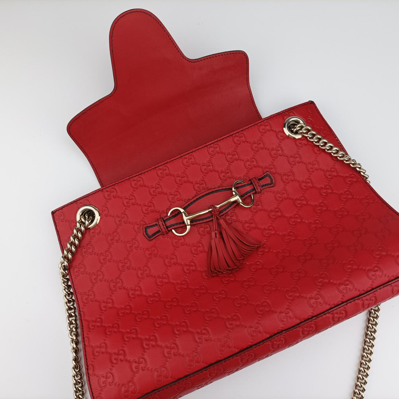 Emily Red Leather 295403 G012202809エミリー レッド レザー 295403 G012202809