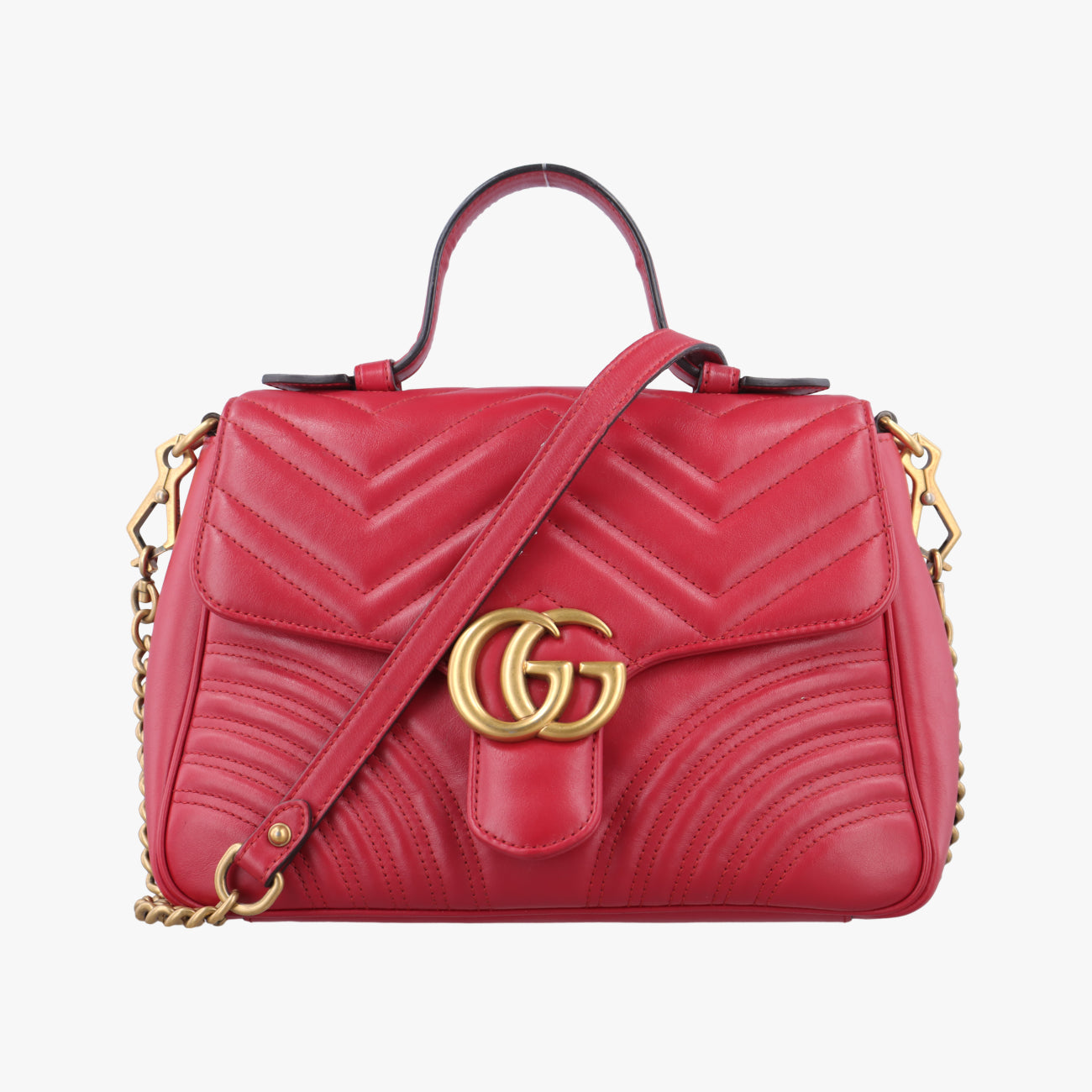 GG Marmont Red Leather F024930433GGマーモント レッド レザー 498110 F024930433